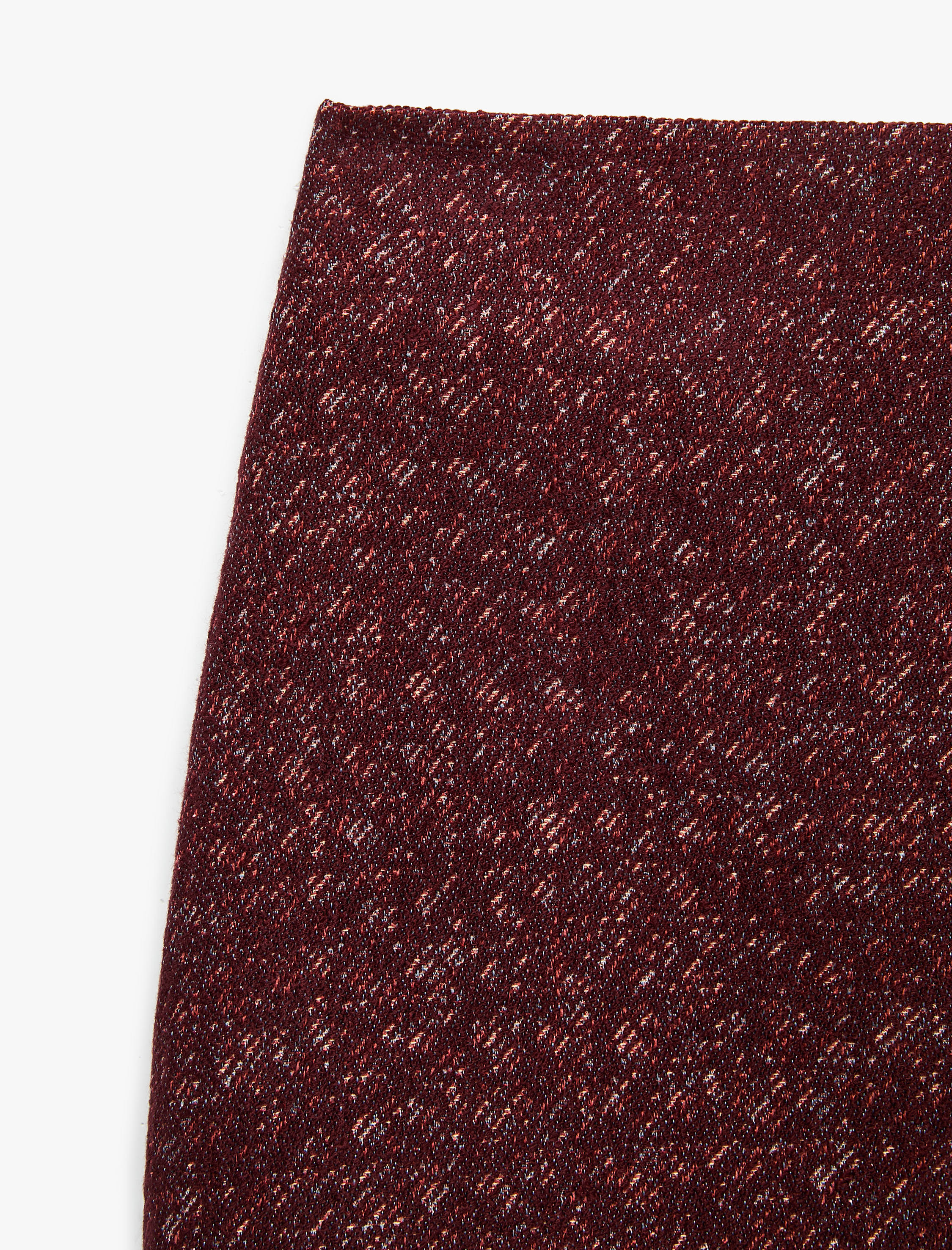   A Kesim Slim Fit Parıltılı Mini Tüvit Etek