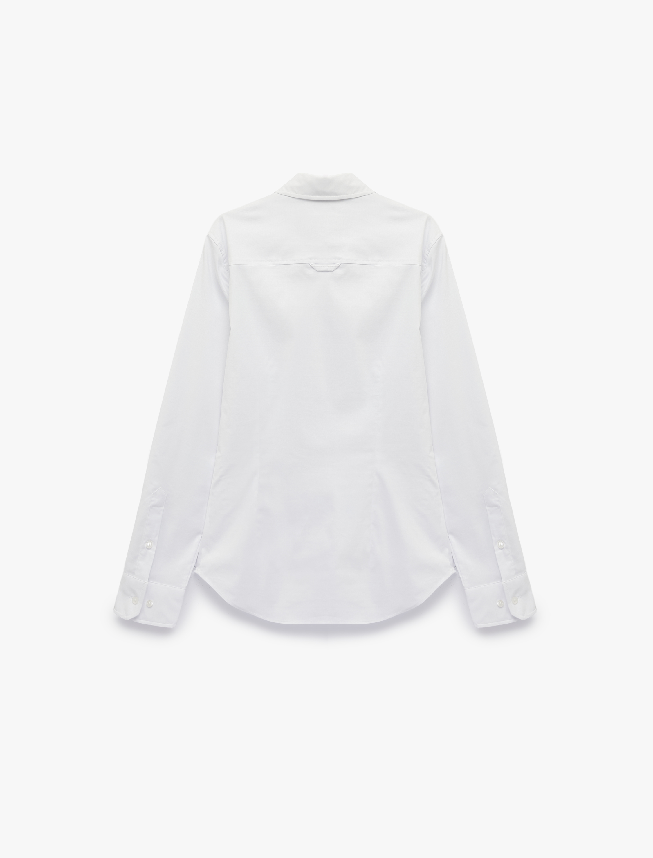   Pamuklu Slim Fit Nakış Detaylı Uzun Kollu Poplin Gömlek