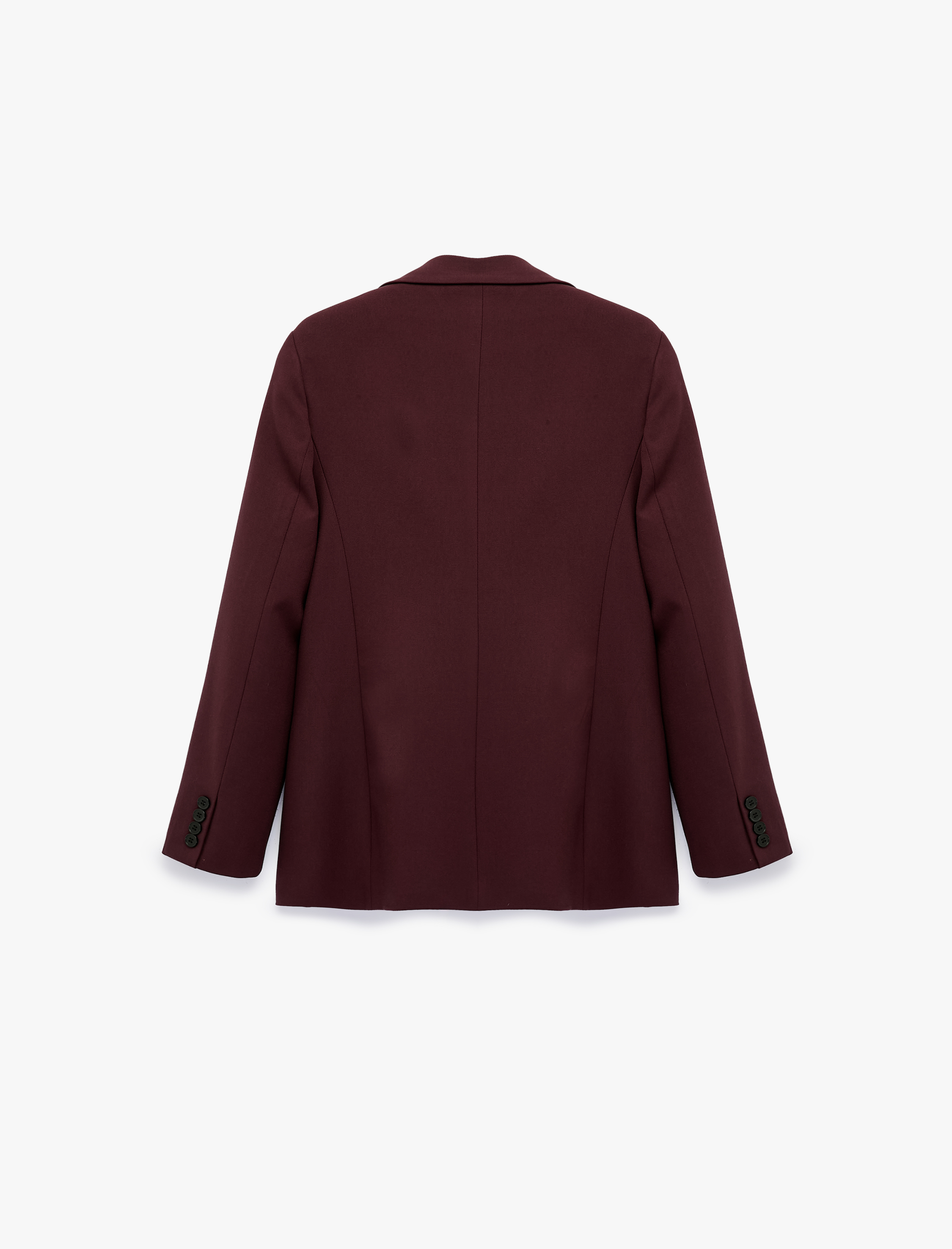   Regular Fit Uzun Kollu Cep Detaylı Düğmeli Viskon Karışımlı Blazer Ceket