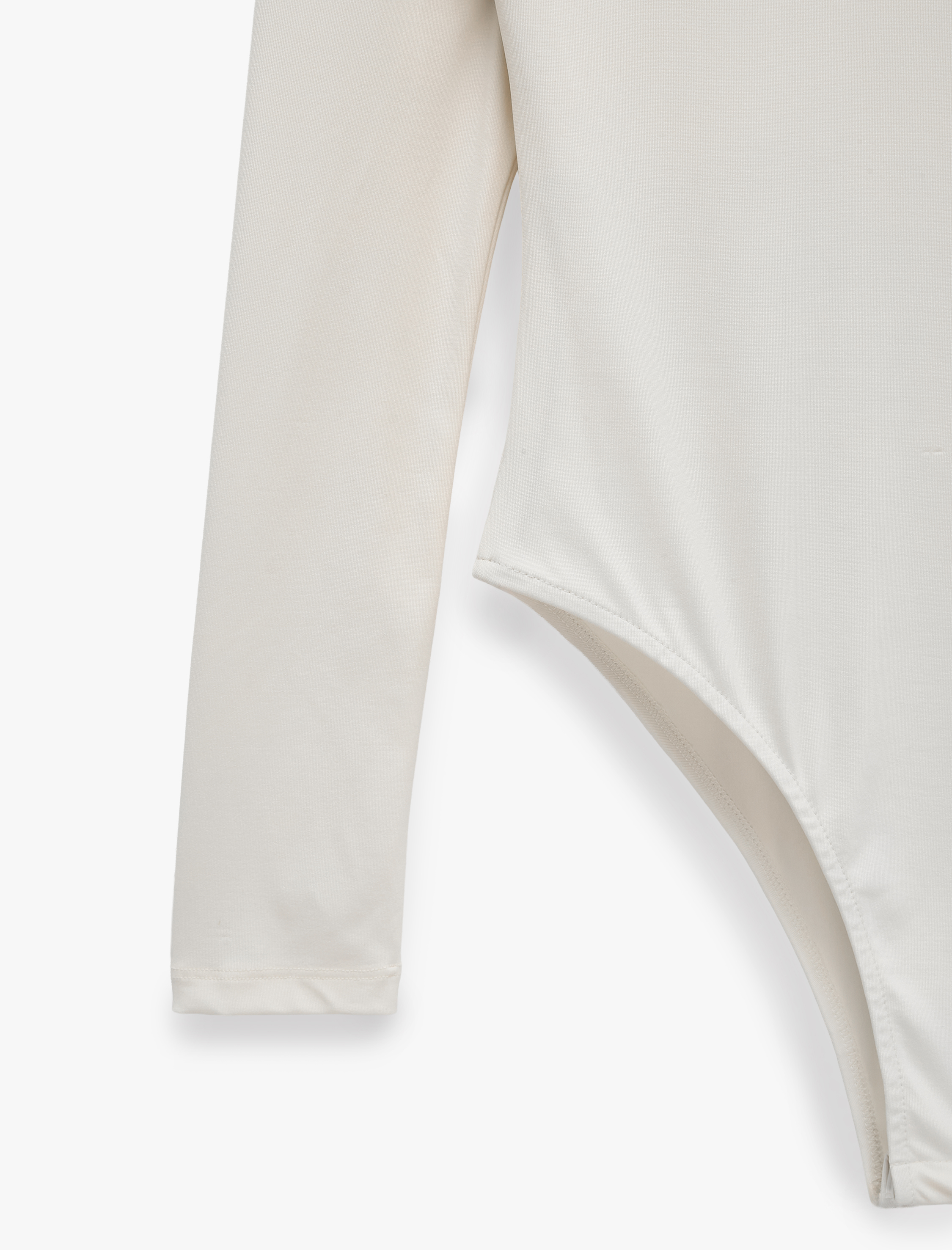   Bisiklet Yaka Uzun Kollu Bodysuit