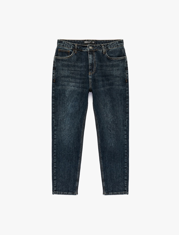  Normal Bel Cepli Pamuklu Tapered Fit Jean Pantolon - Joe Jean