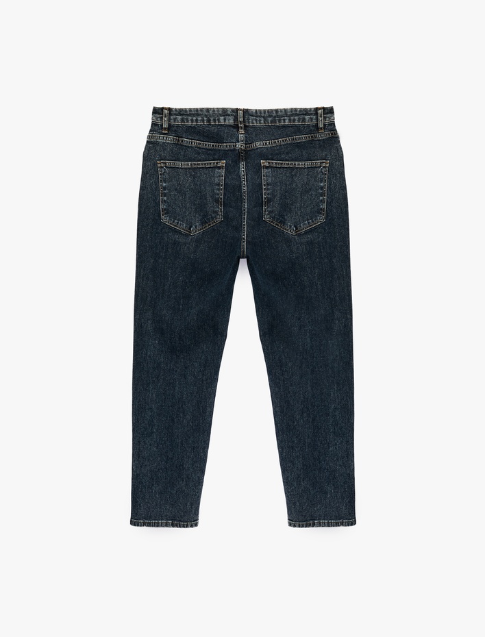  Normal Bel Cepli Pamuklu Tapered Fit Jean Pantolon - Joe Jean