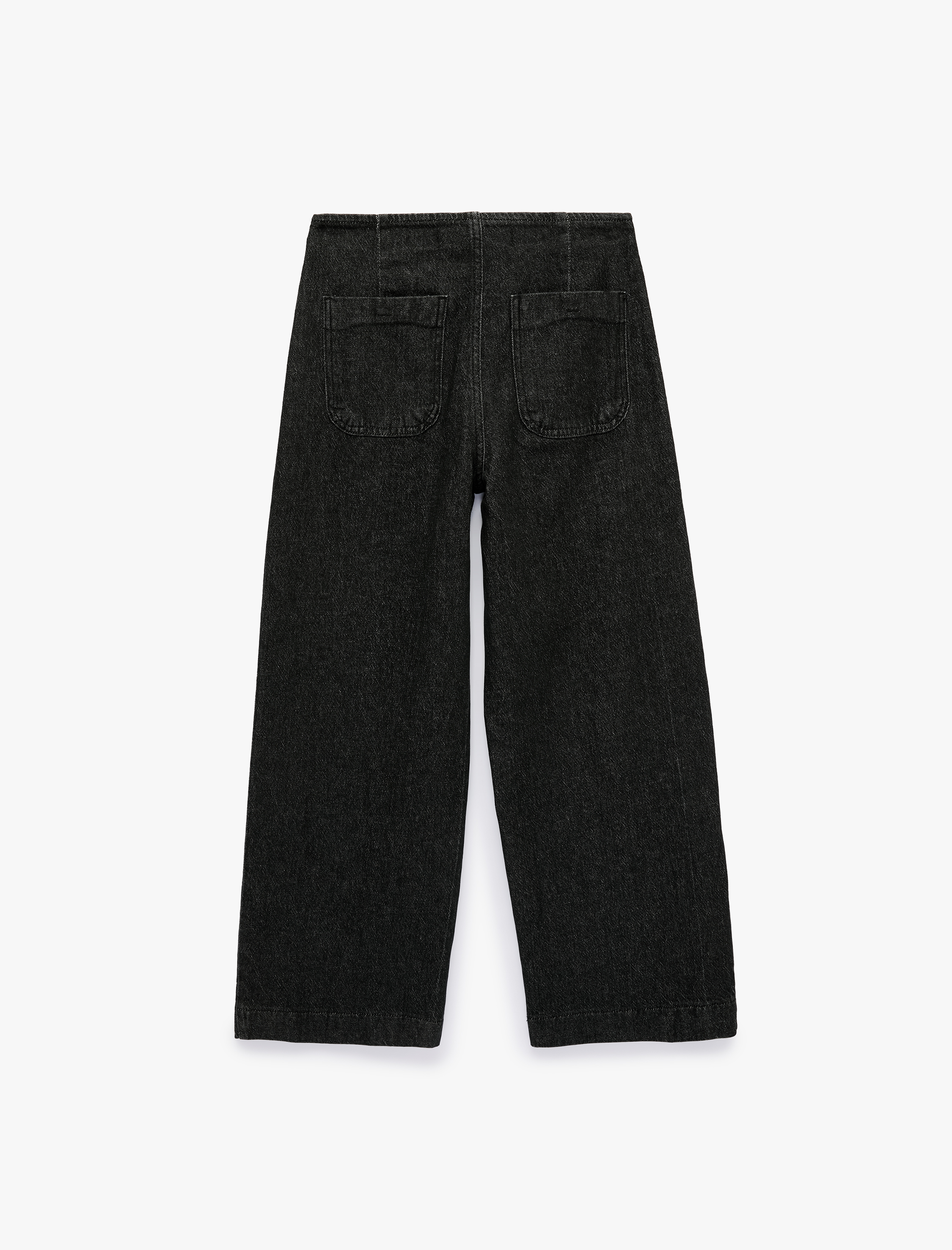   Pamuklu Cepli Normal Bel Culotte Pantolon - Culotte Jeans