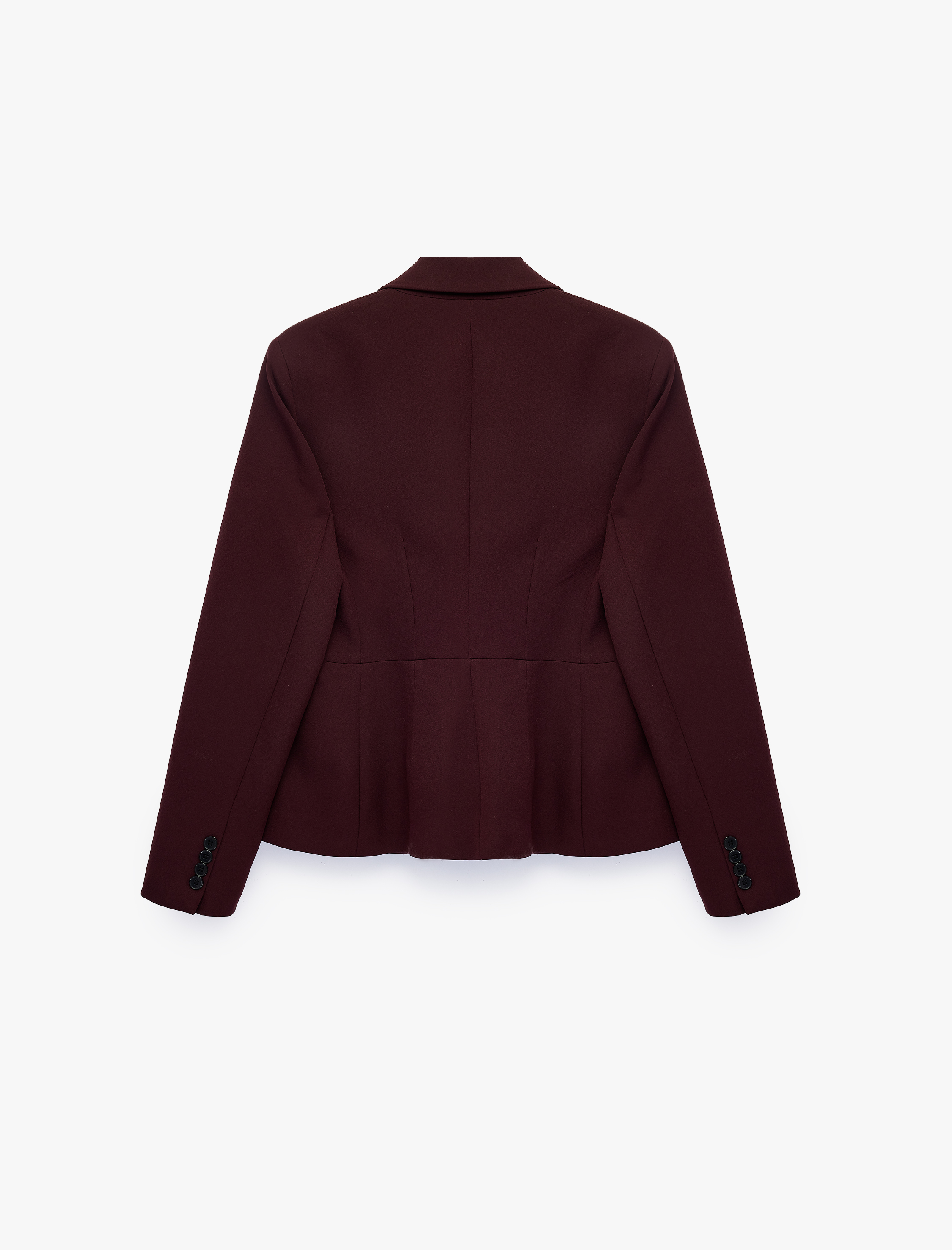   Geniş Yaka Dikiş Detaylı Düğmeli Blazer Ceket