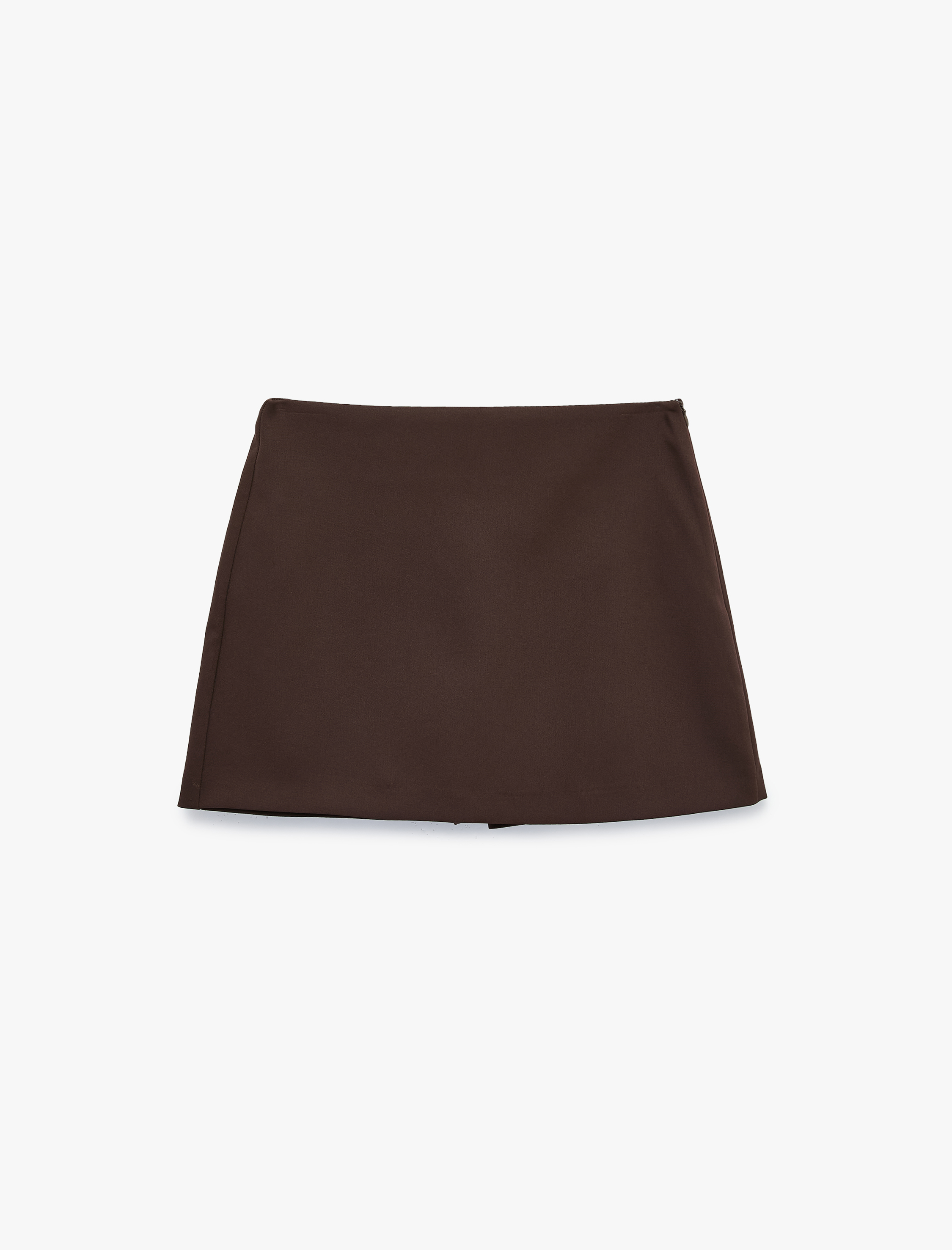   Slim Fit Cepli Mini Şort Etek