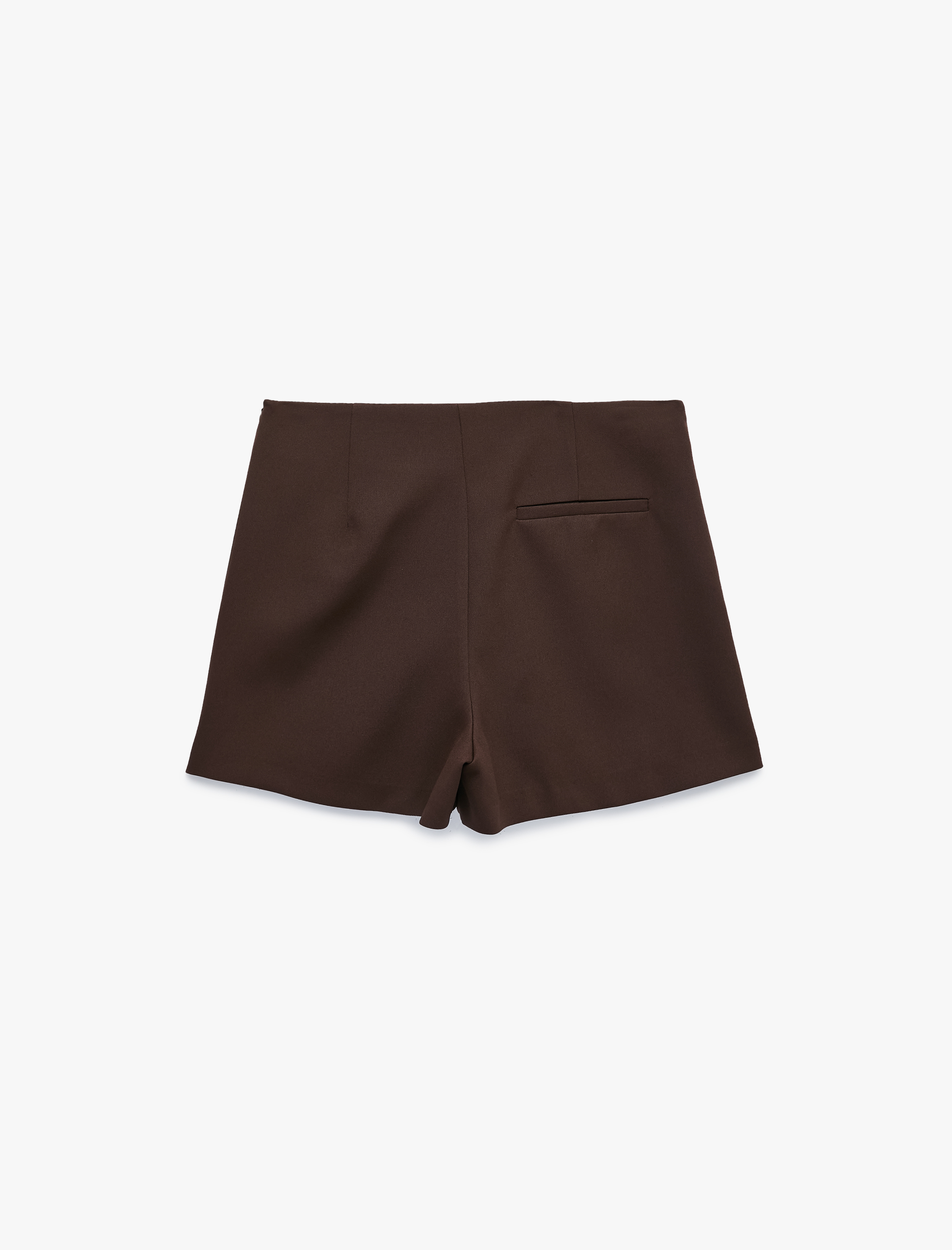   Slim Fit Cepli Mini Şort Etek