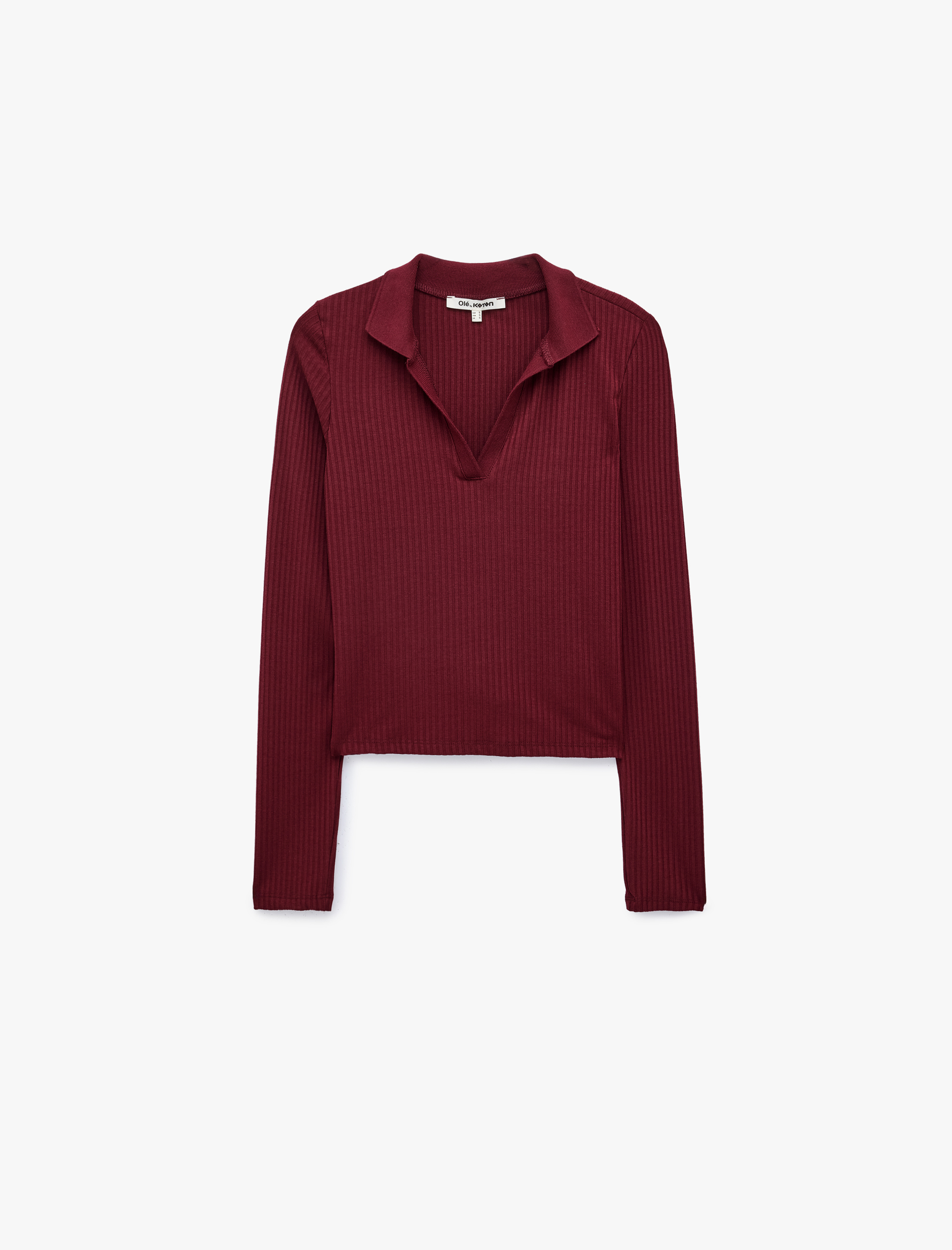   Kaşkorse Uzun Kollu Slim Fit Polo Yaka Tişört