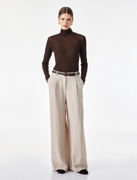 Slim Fit Dik Yaka Uzun Kollu Tişört