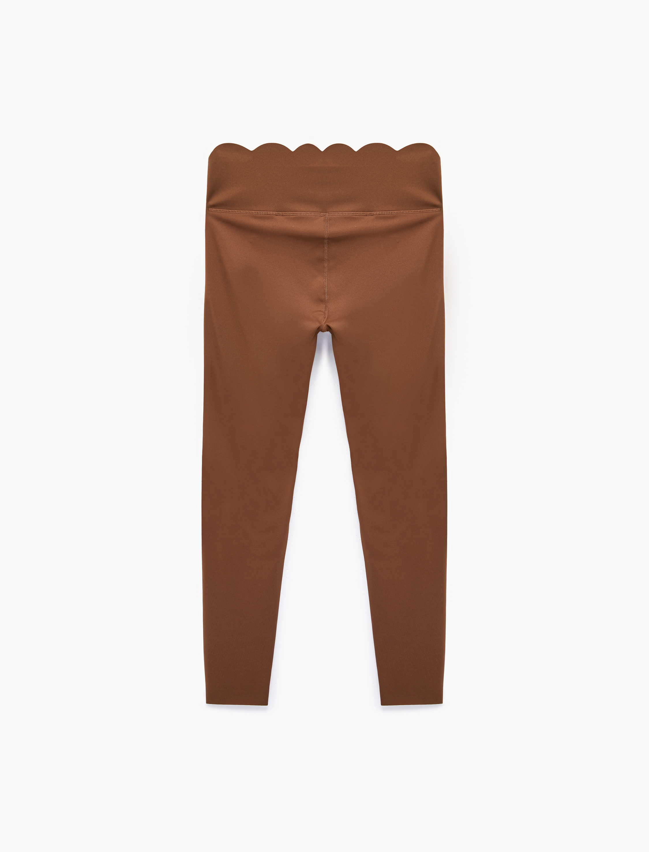   Yüksek Bel Slim Fit Lazer Kesim Spor Tayt