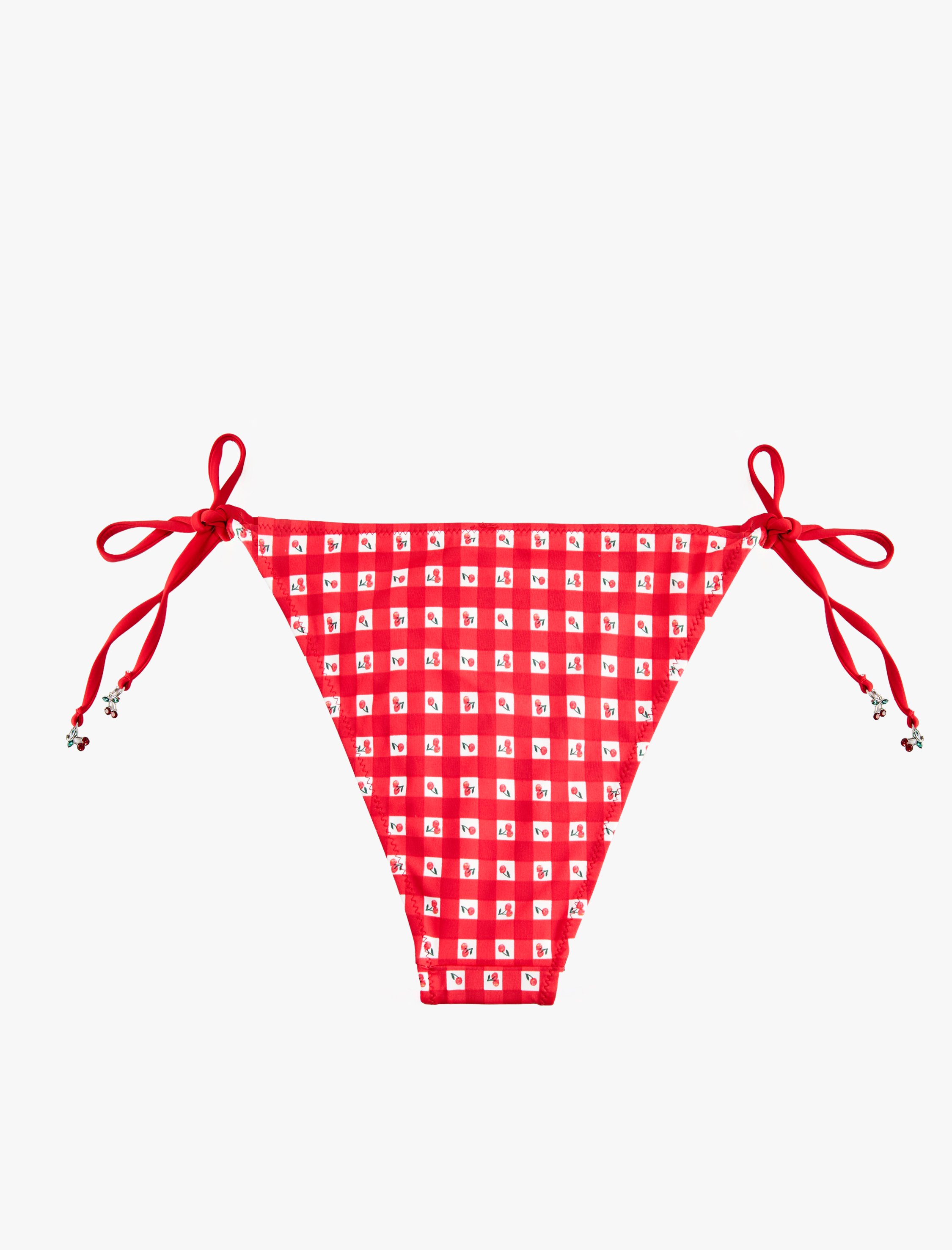   Koton X Sibil Çetinkaya - Charm Detaylı Pötikareli Kiraz Baskılı Bikini Altı
