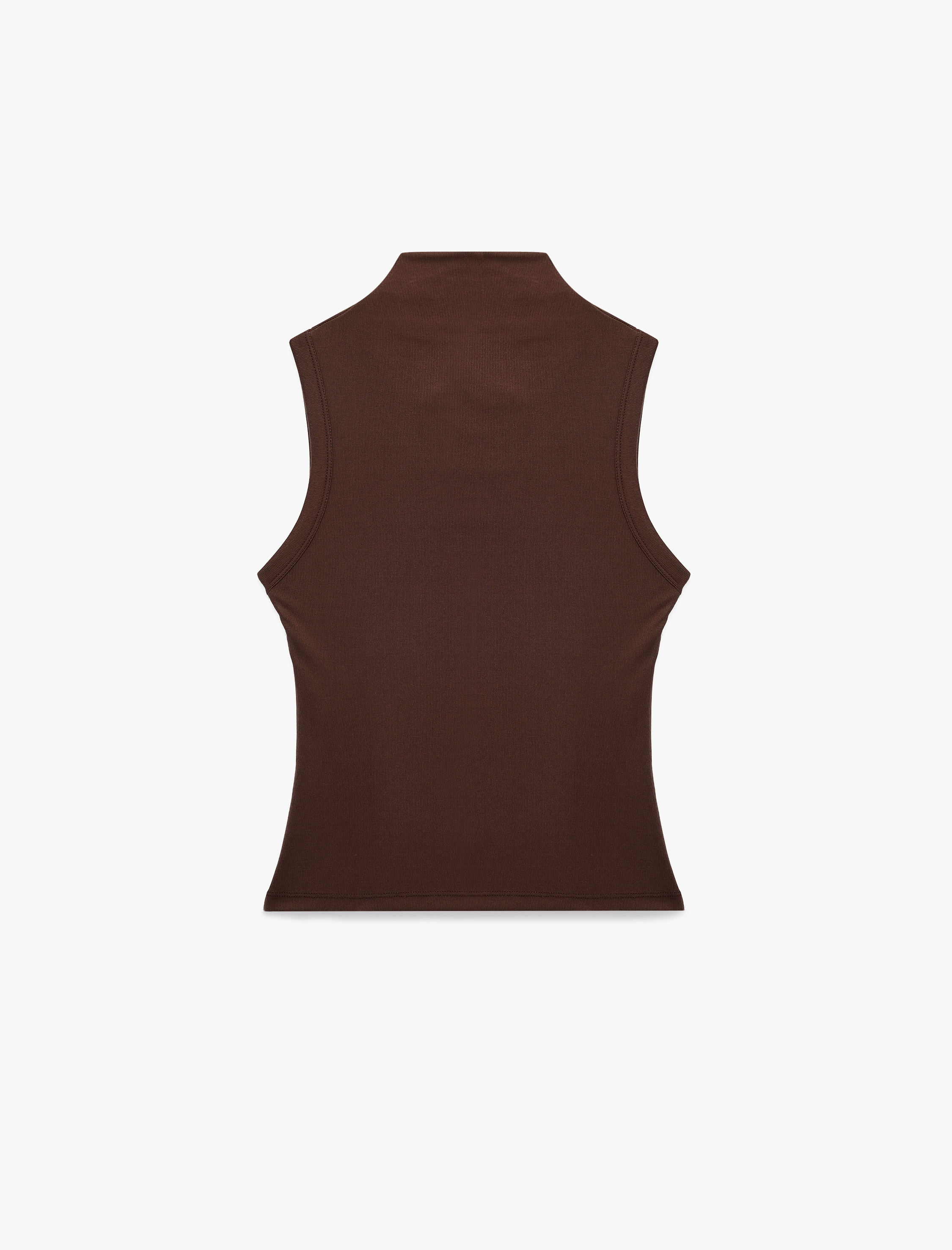   Modal Kumaş Slim Fit Kolsuz Dik Yaka Body
