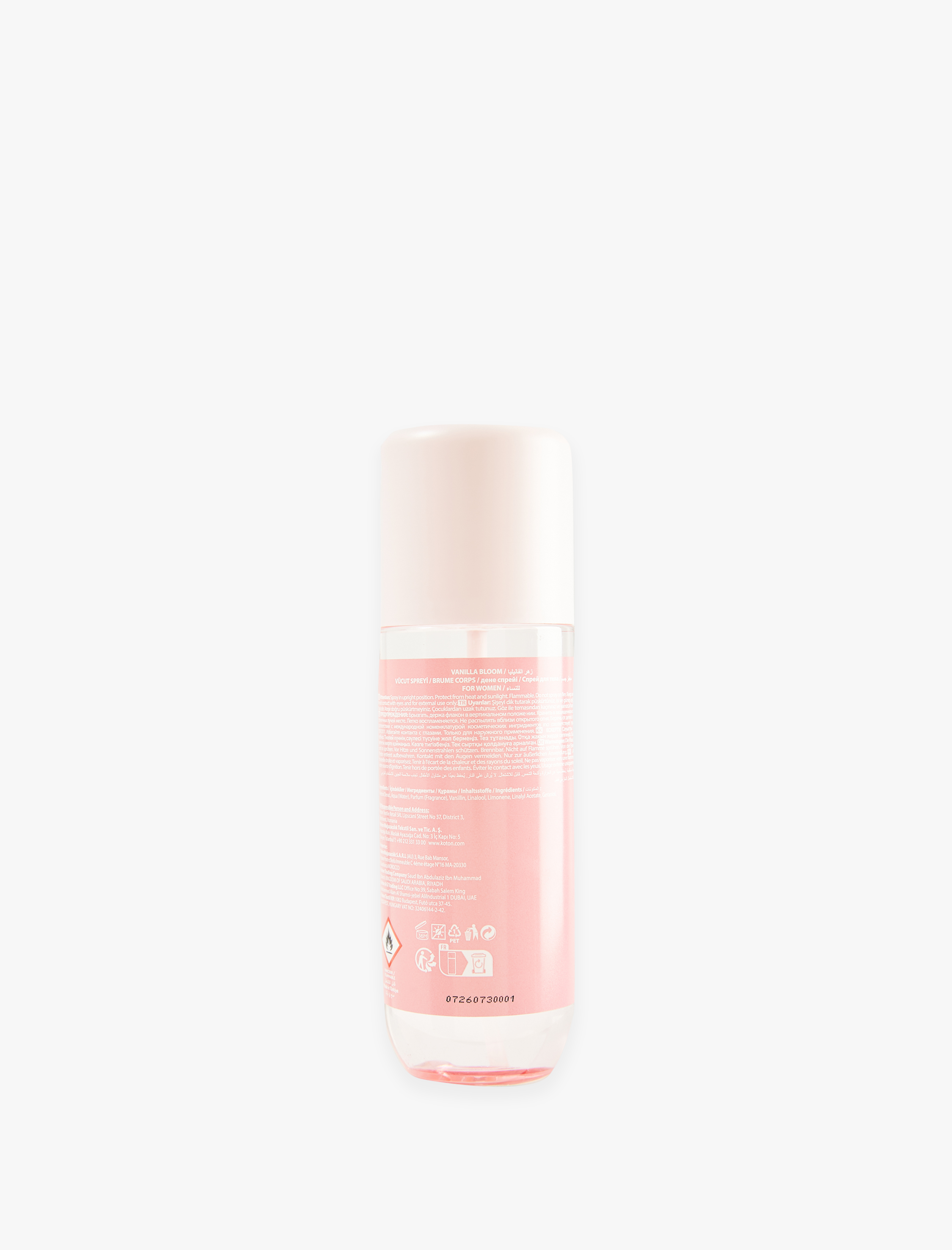  Kadın Vanilla Bloom Vücut Spreyi 250 ML