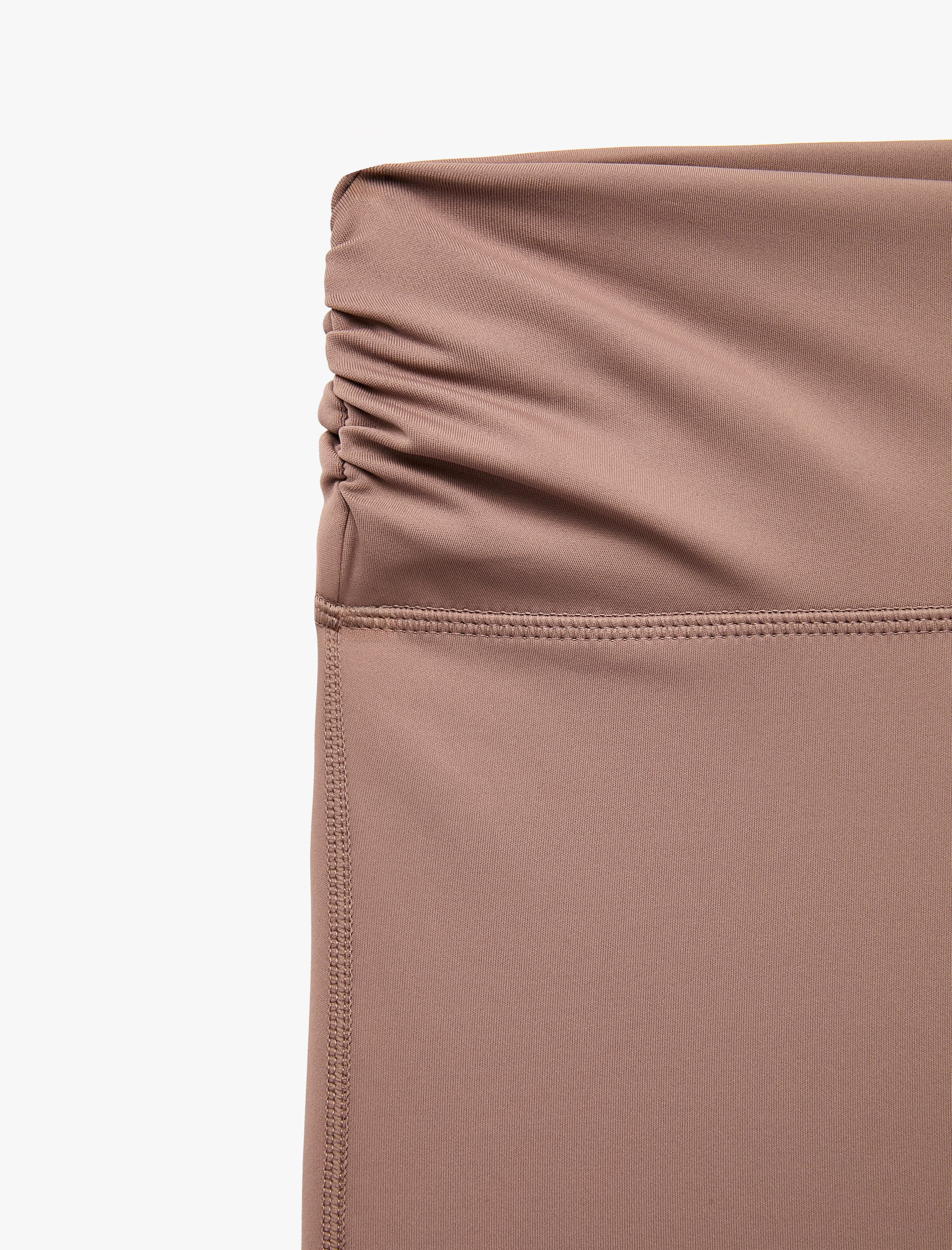   Yüksek Bel Slim Fit Büzgülü İspanyol Paça Spor Tayt