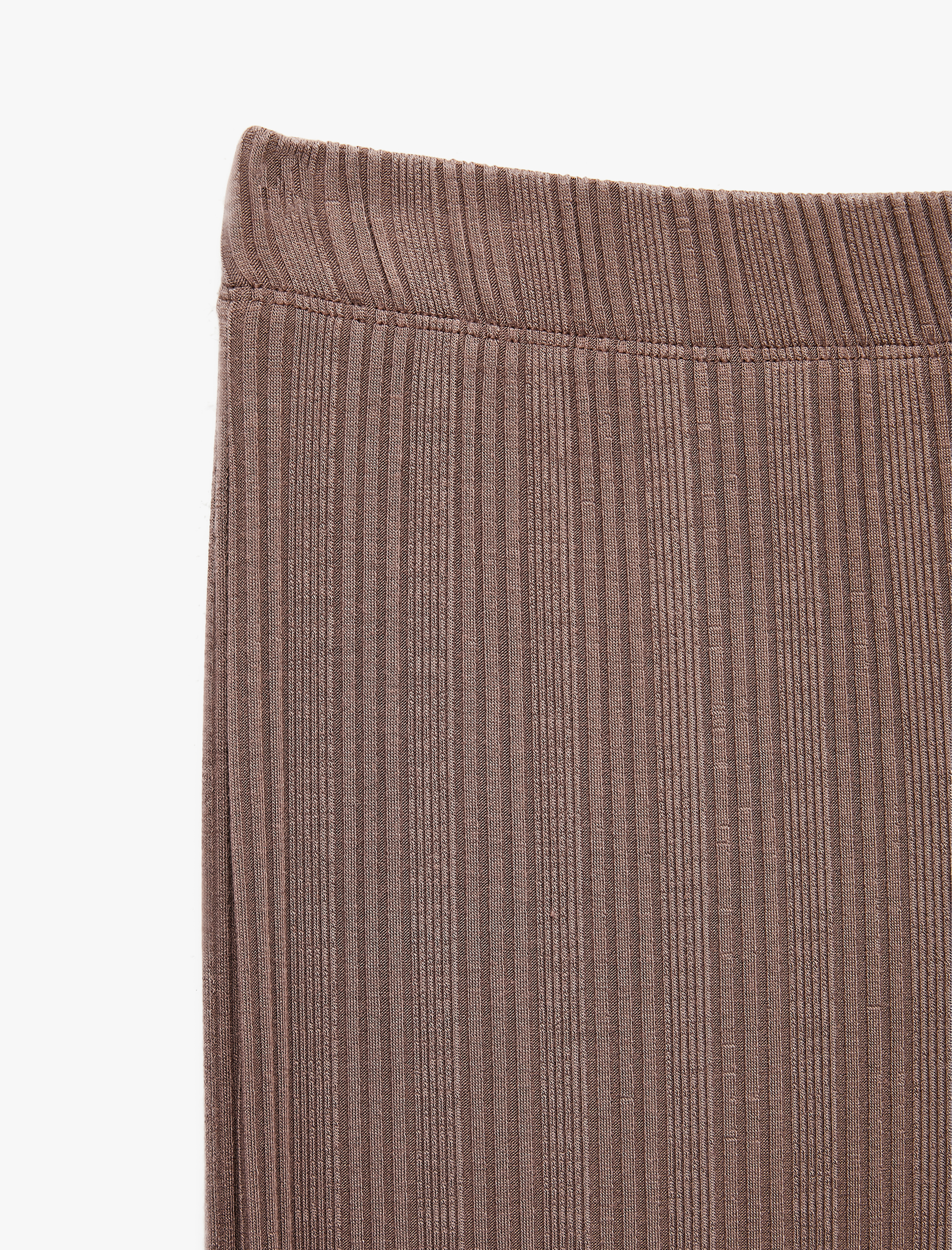   Modal Kumaş Dokulu Bol Paça Pijama Altı