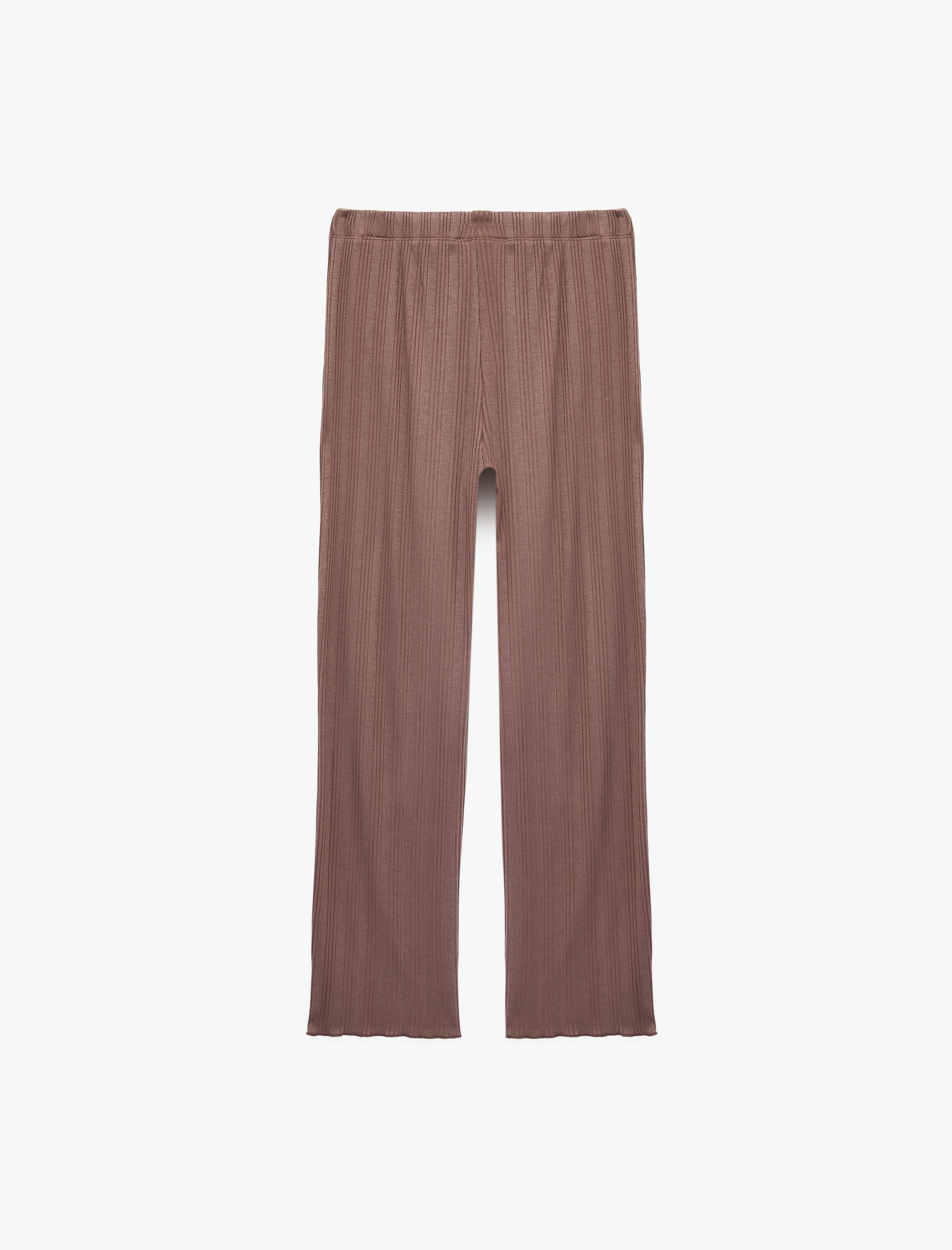   Modal Kumaş Dokulu Bol Paça Pijama Altı