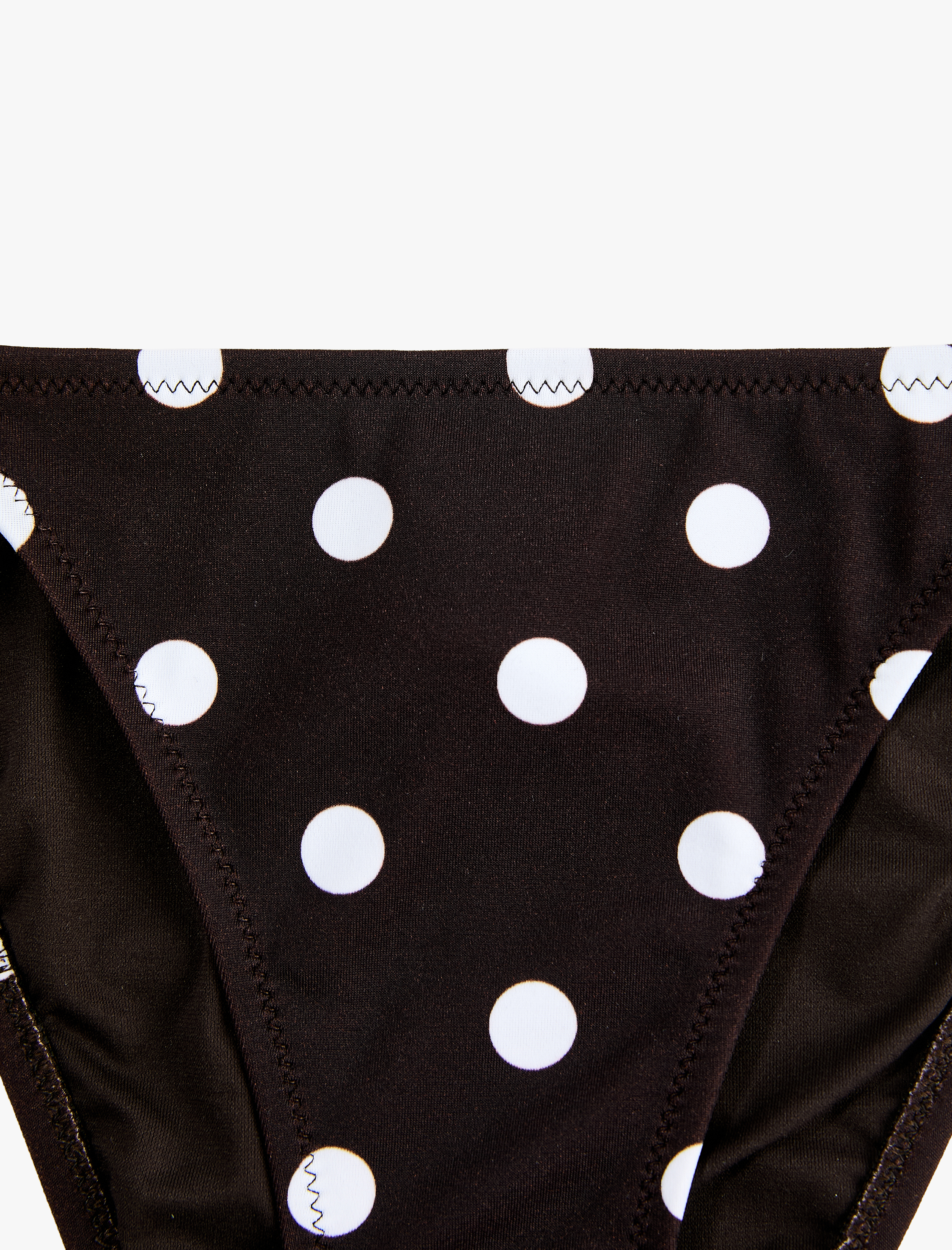   Bağlamalı Yanları İpli Puantiyeli Bikini Altı