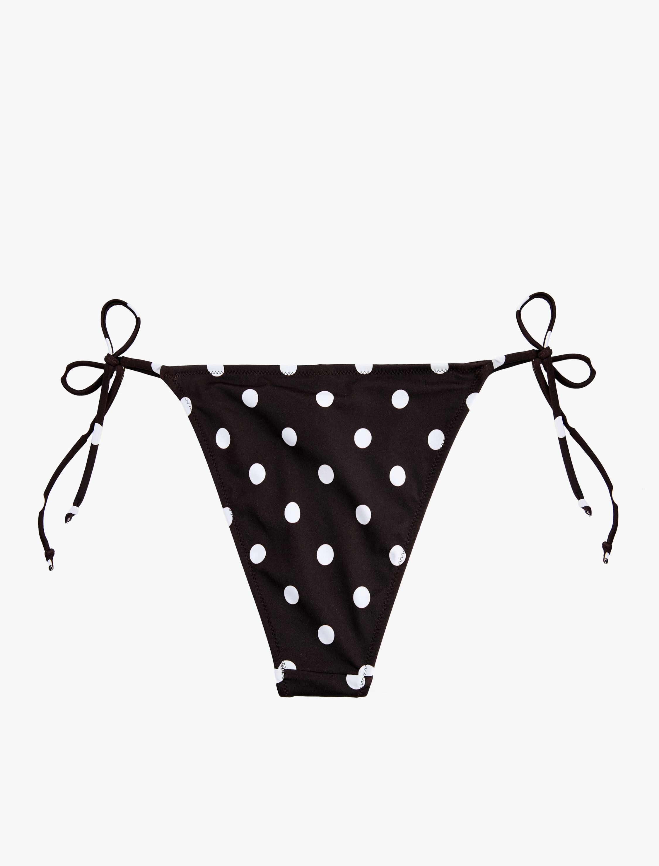   Bağlamalı Yanları İpli Puantiyeli Bikini Altı