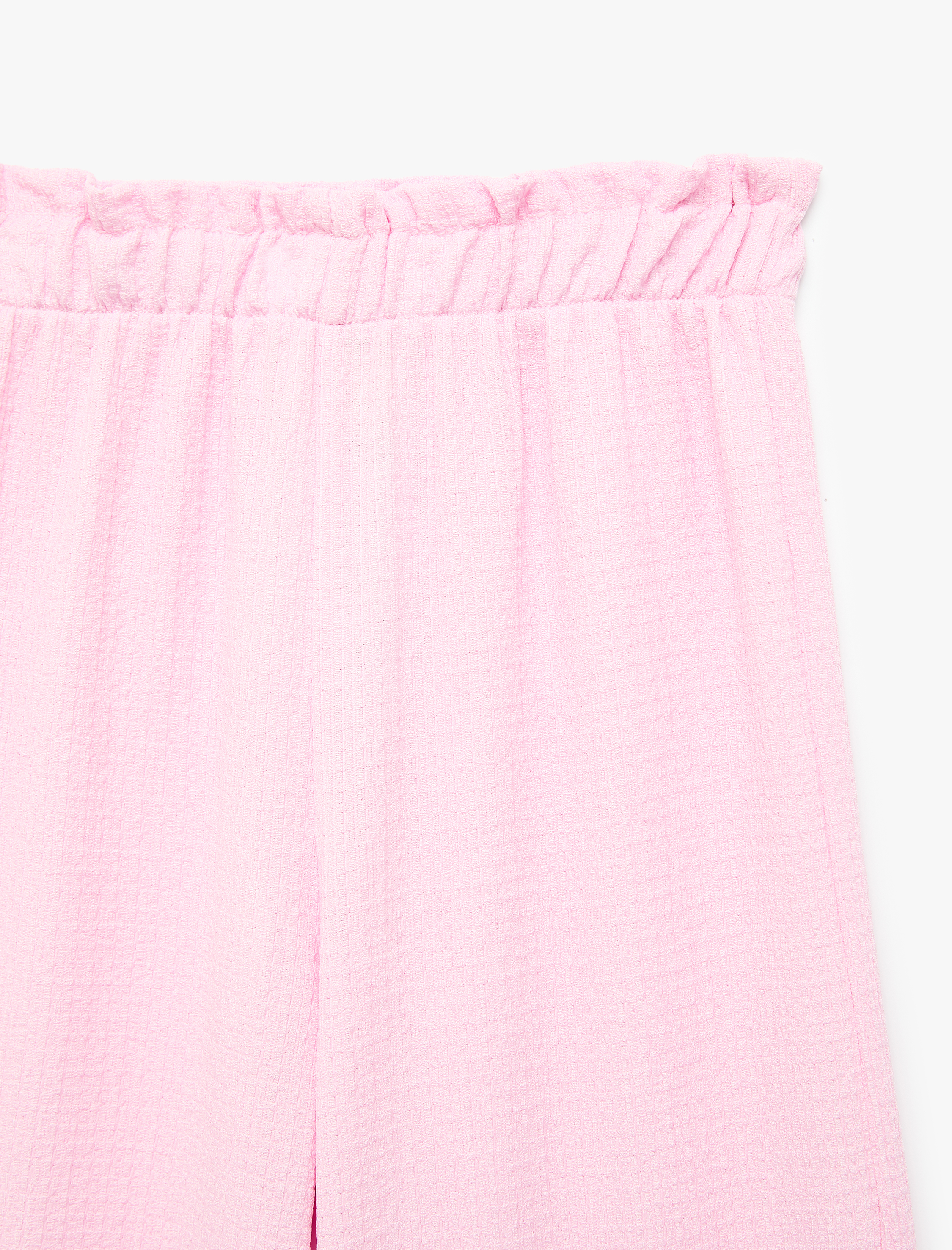 Kız Bebek Fırfır Detaylı Geniş Paça Pantolon