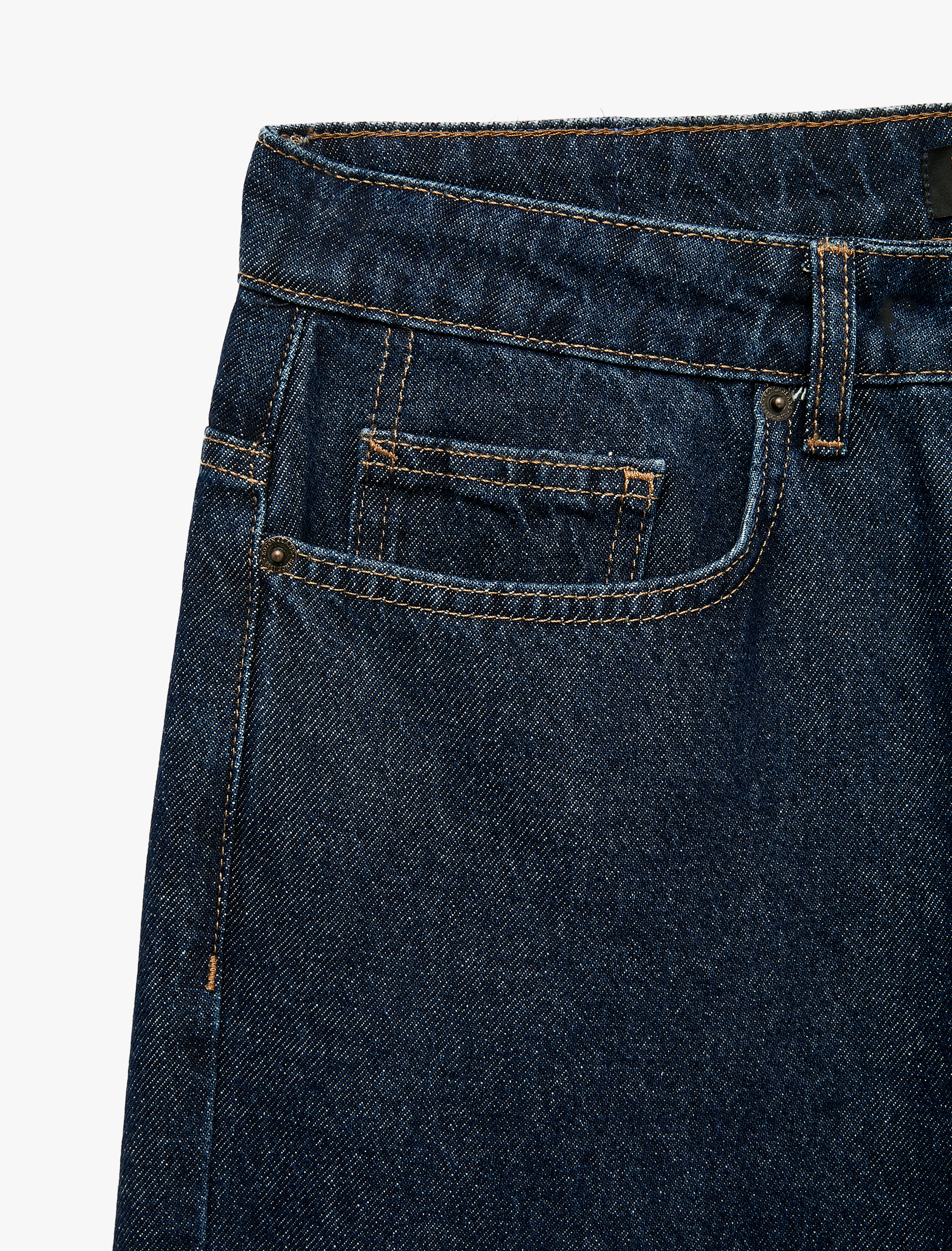   Pamuklu Normal Bel Cepli Loose Fit Jean Pantolon
