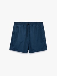Beli Bağcıklı Mini Deniz Şortu