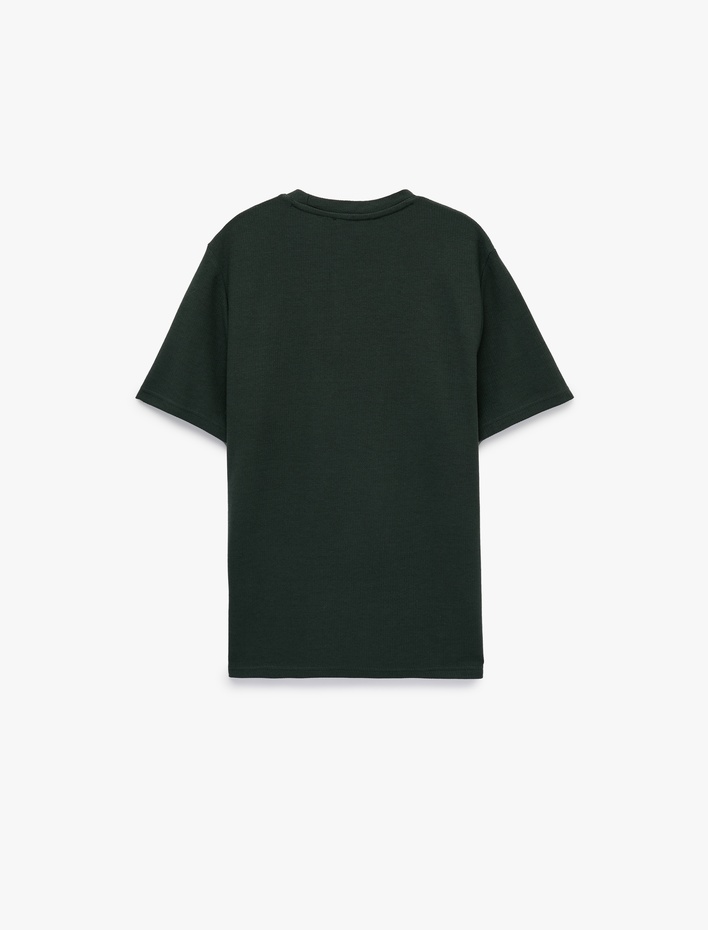  Regular Fit Kısa Kollu Bisiklet Yaka Basic Tişört