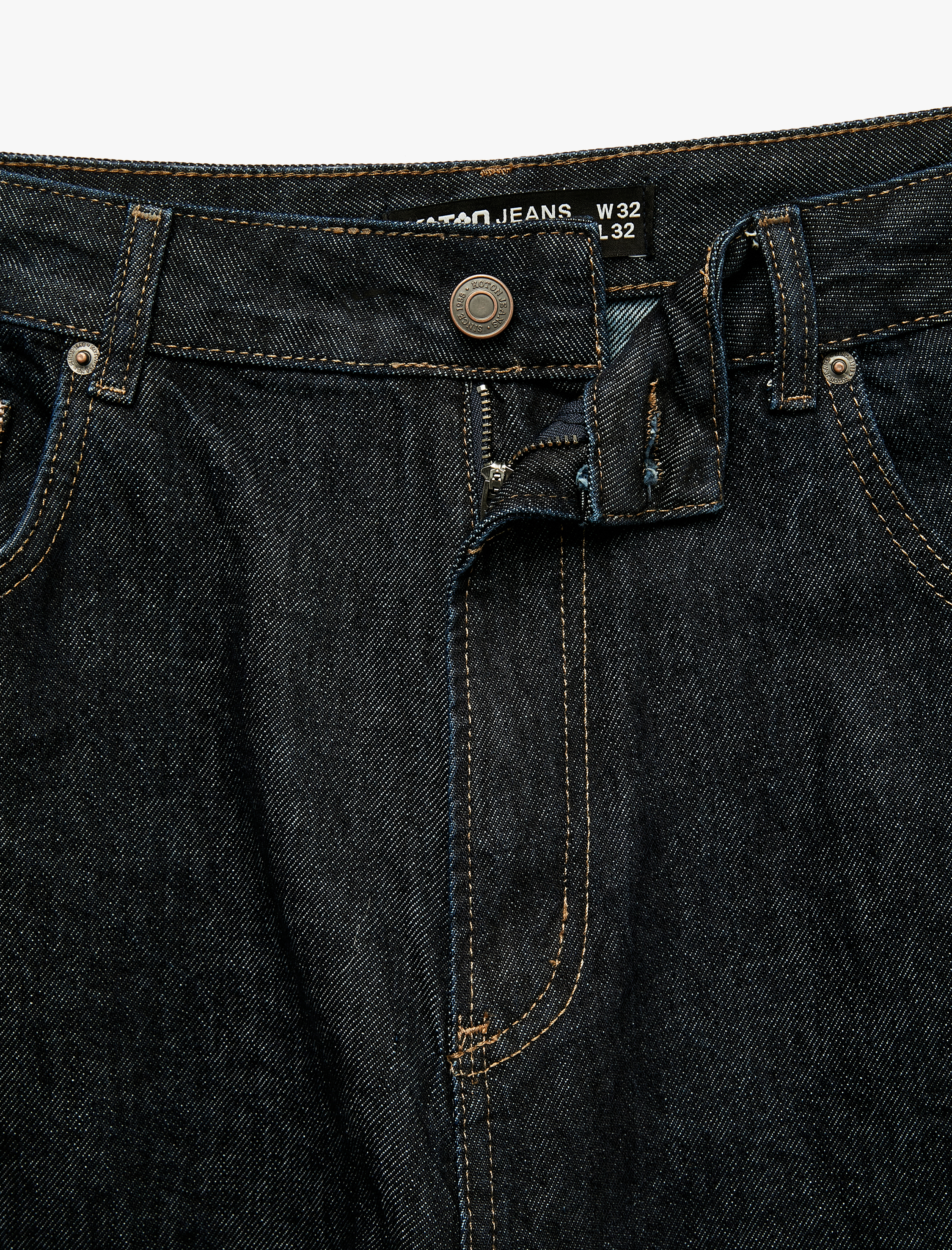   Normal Bel Bol Pamuklu Cepli Super Baggy Jean Pantolon