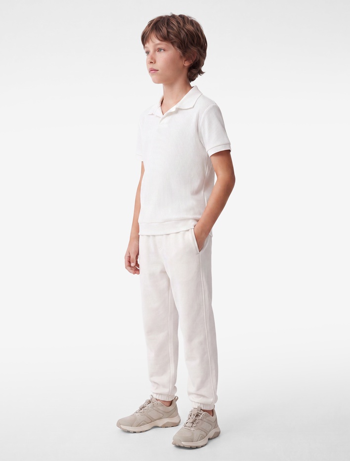 Erkek Çocuk Pamuklu Kısa Kollu Basic Polo Yaka Tişört
