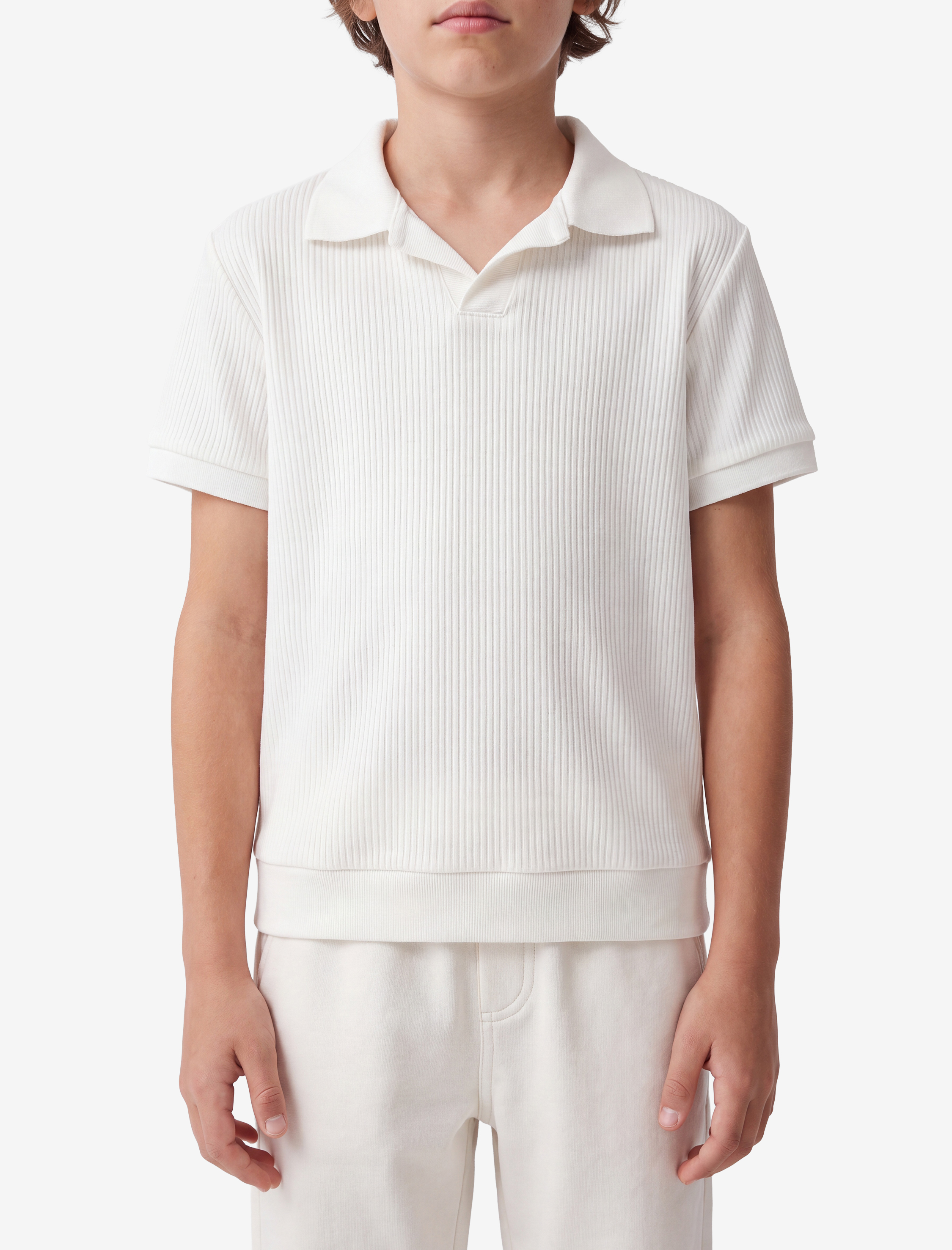  Erkek Çocuk Pamuklu Kısa Kollu Basic Polo Yaka Tişört
