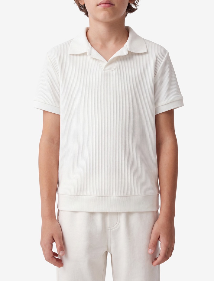 Erkek Çocuk Pamuklu Kısa Kollu Basic Polo Yaka Tişört