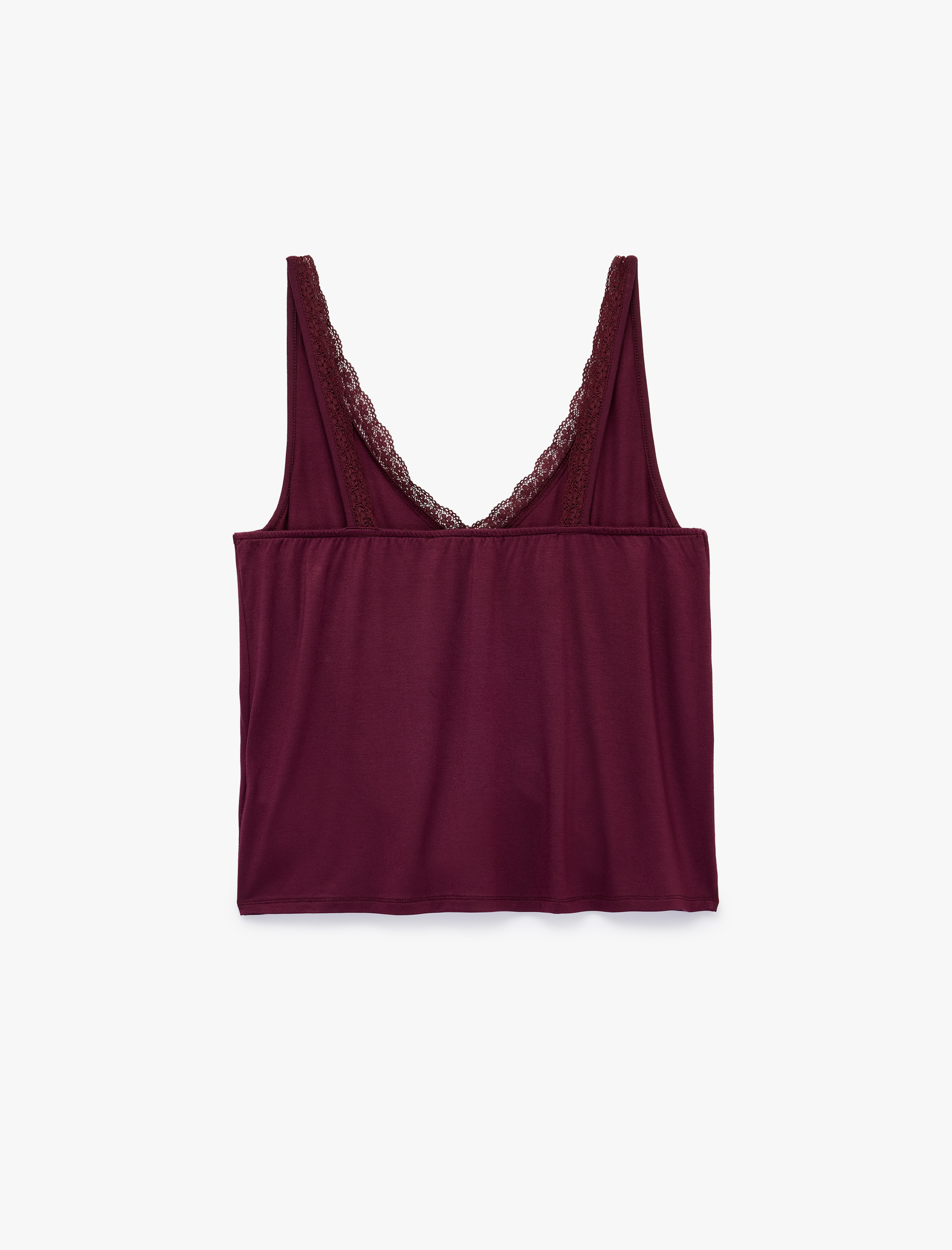   Dantel Detaylı Askılı Şortlu Viskon Kumaş Pijama Takımı