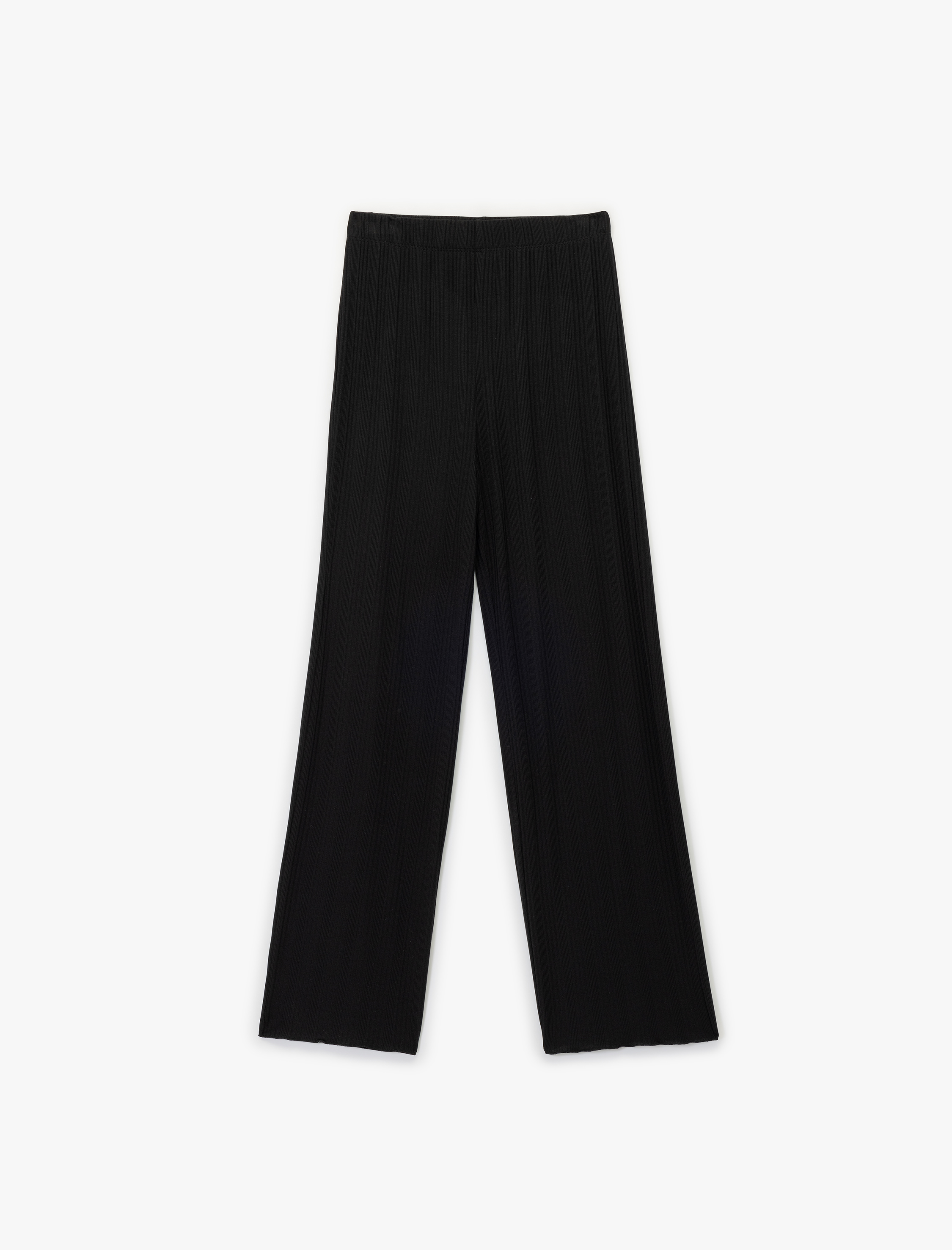   Modal Kumaş Dokulu Bol Paça Pijama Altı
