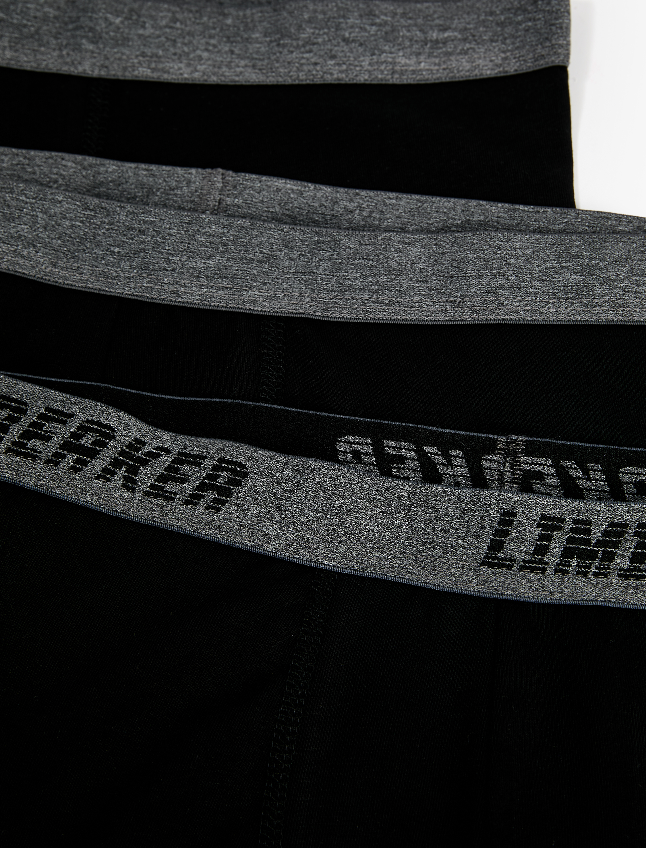  Pamuklu Baskılı Bel Detaylı 3'lü Boxer Seti