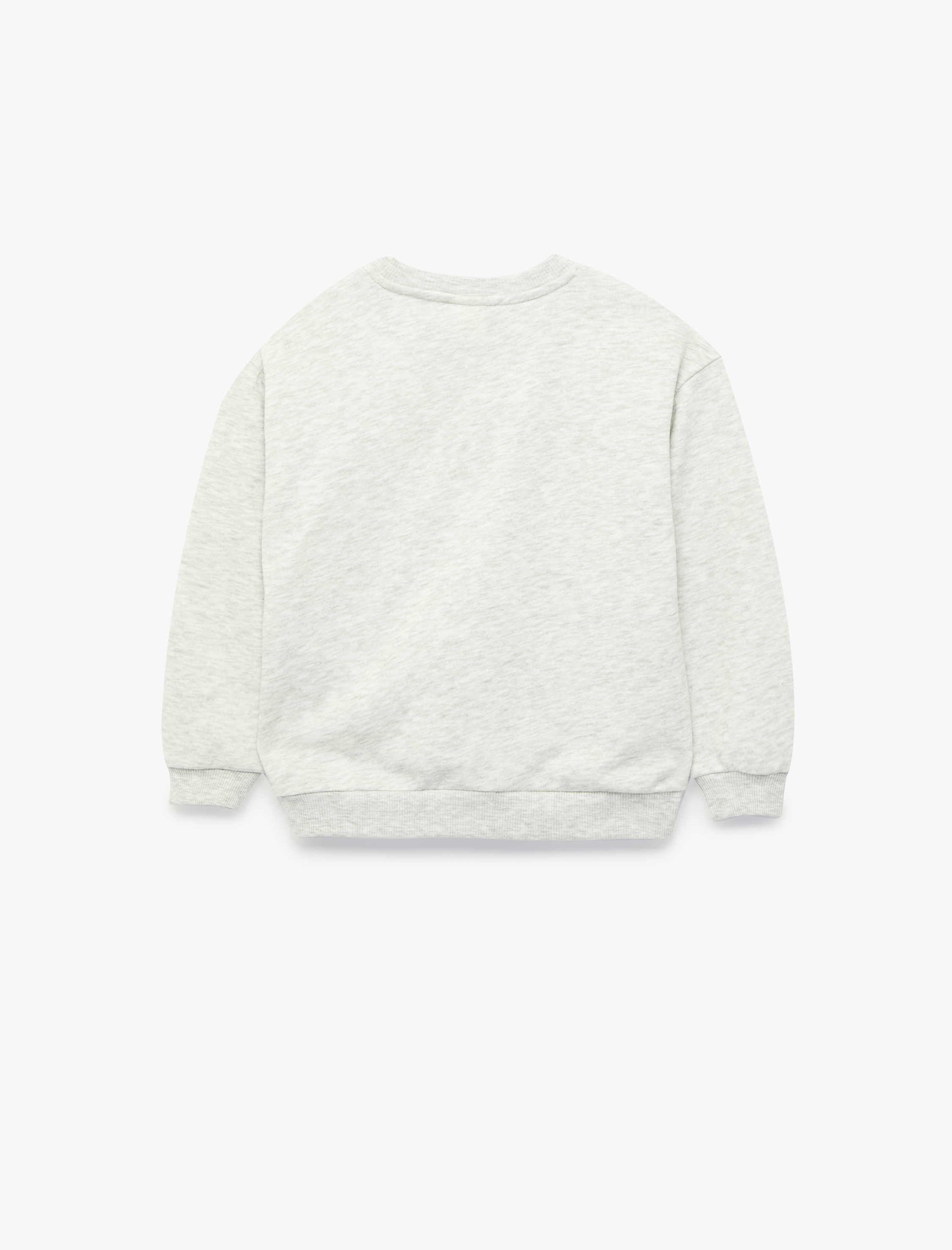  Erkek Bebek Uzun Kollu Bisiklet Yaka Baskı Detaylı Sweatshirt