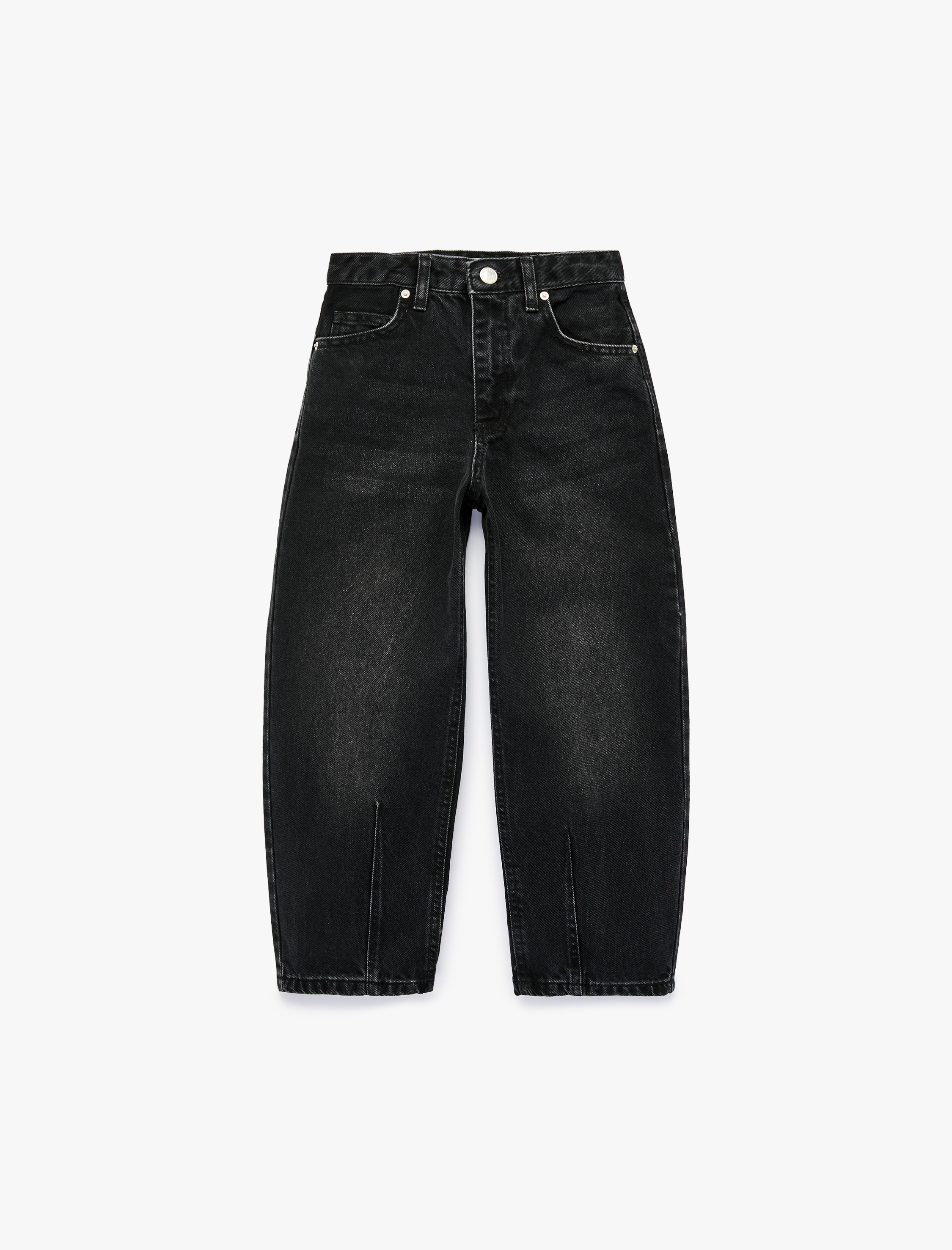  Erkek Çocuk Pamuklu Cepli Rahat Kesim Balon Form Denim Pantolon