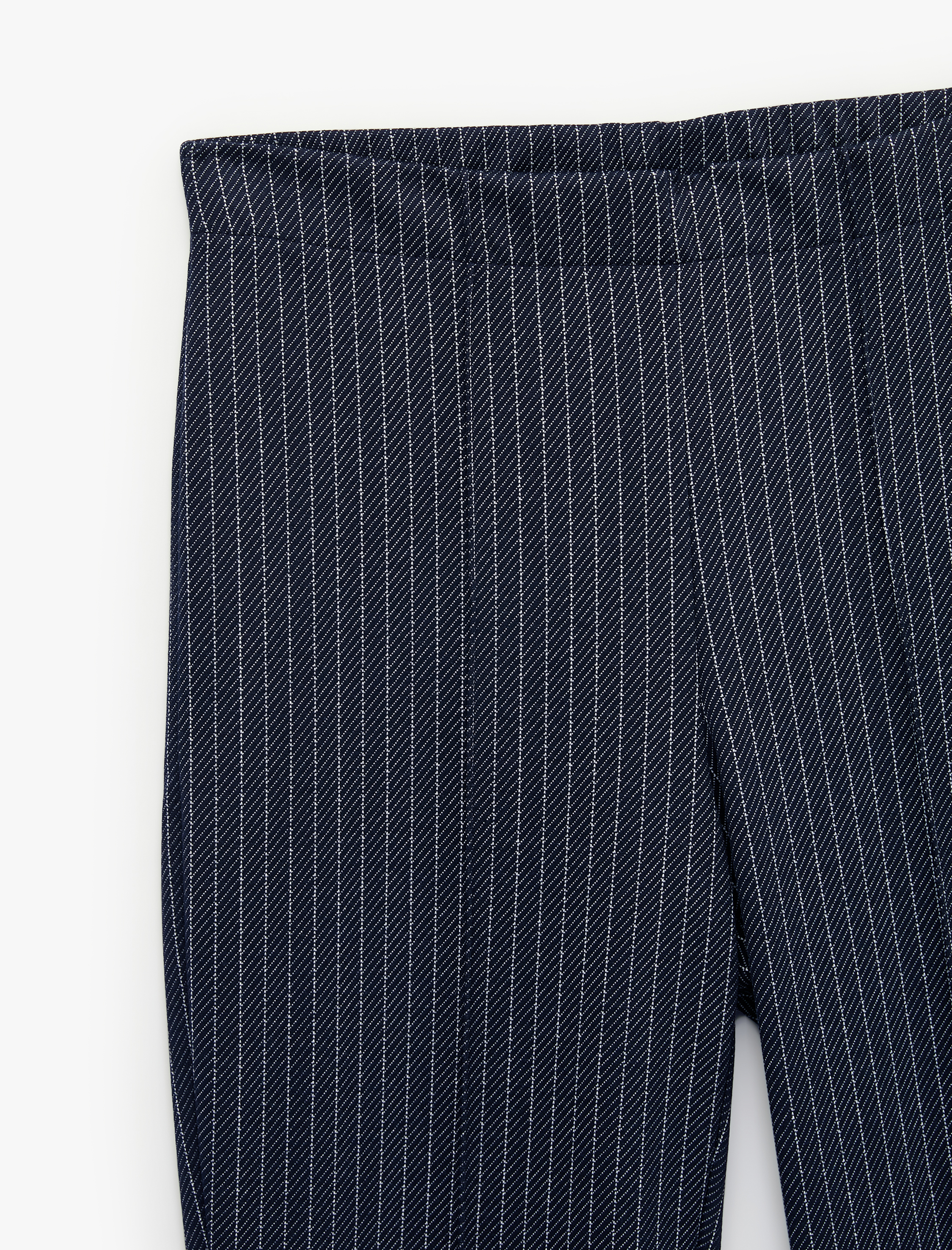   Slim Fit Çizgili İspanyol Paça Pantolon