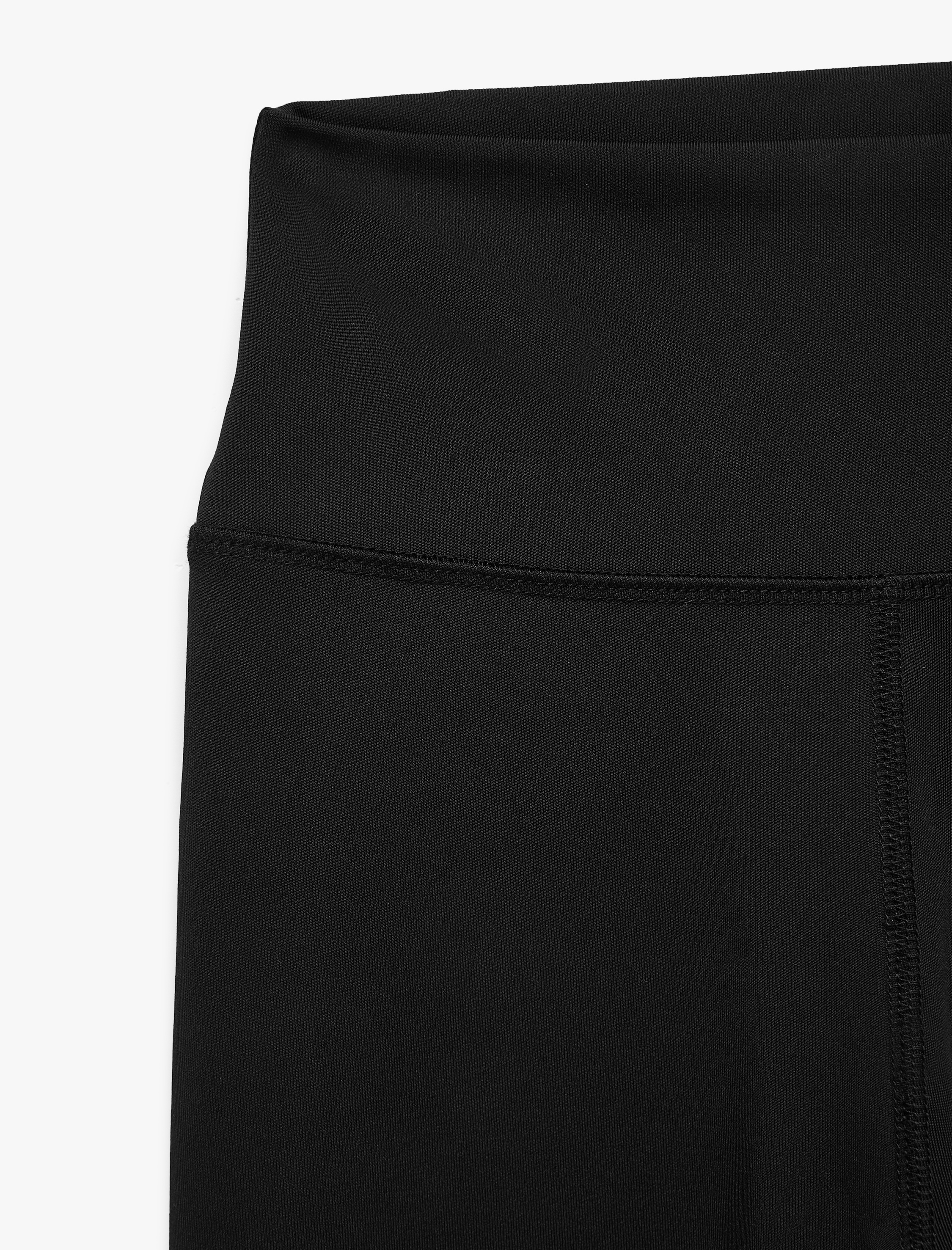   Slim Fit Yüksek Bel İnterlok Kumaş Spor Tayt