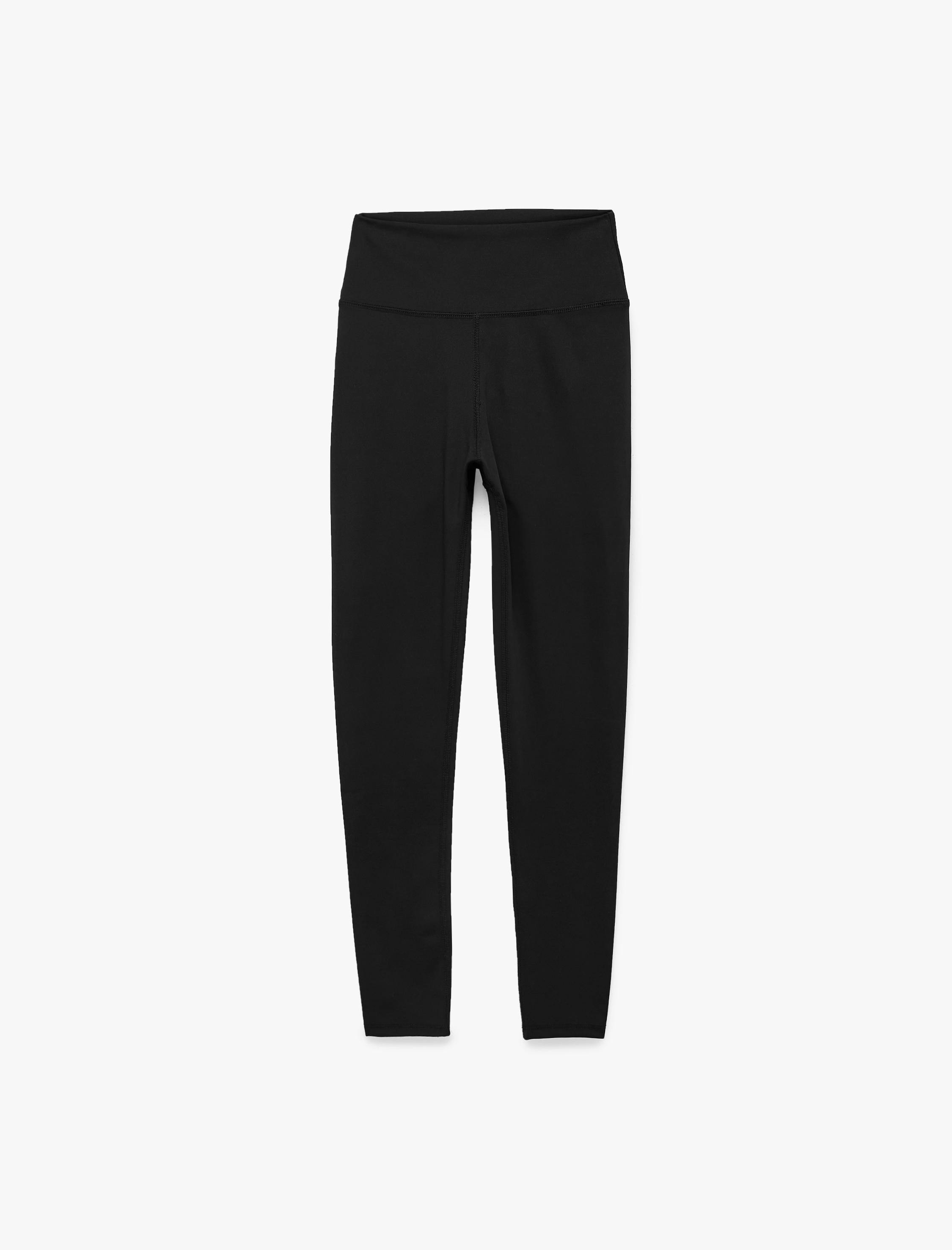   Slim Fit Yüksek Bel İnterlok Kumaş Spor Tayt
