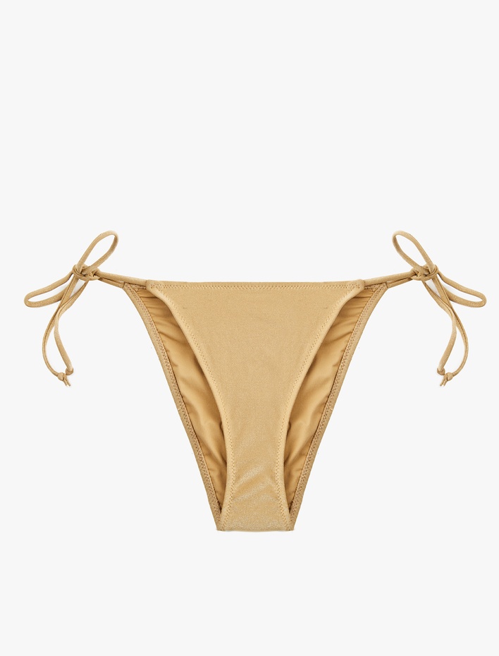  İpli Bağlamalı Parlak Bikini Altı