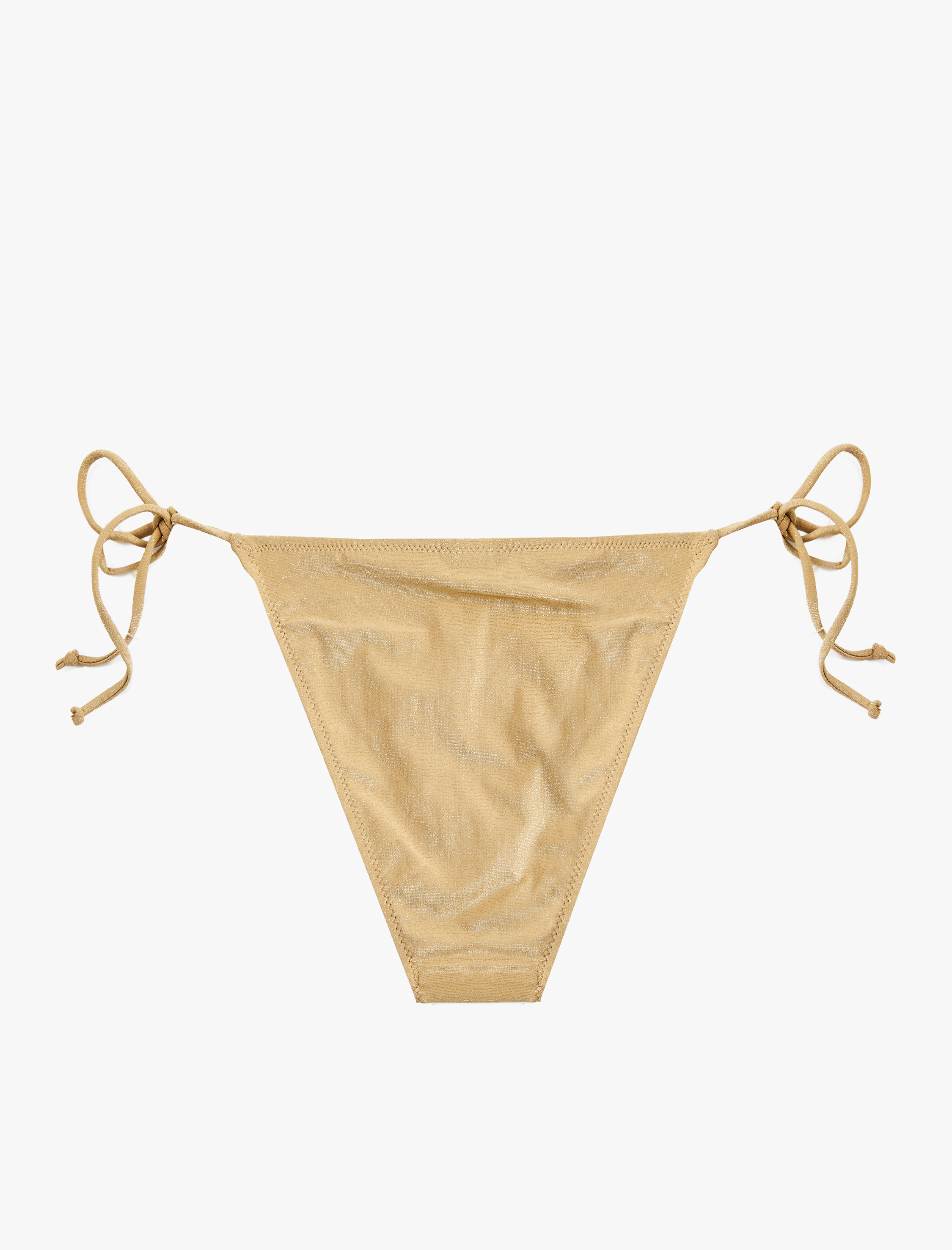   İpli Bağlamalı Parlak Bikini Altı