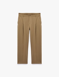 Normal Bel Viskon Karışımlı Kumaş Pantolon