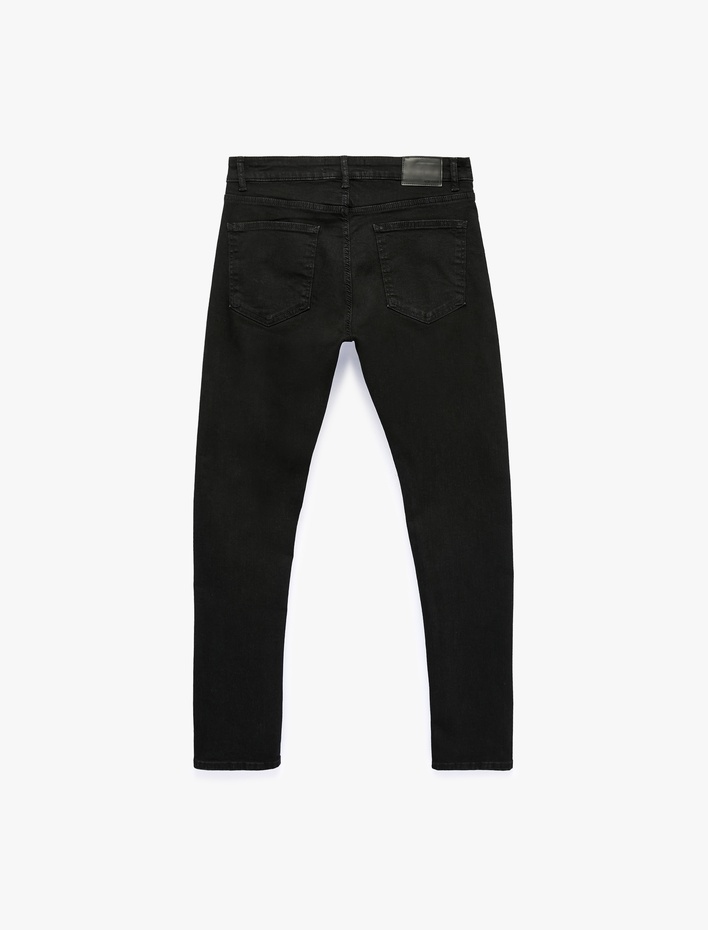  Normal Bel Pamuklu Cepli Slim Fit Jean Pantolon - Brad Jean