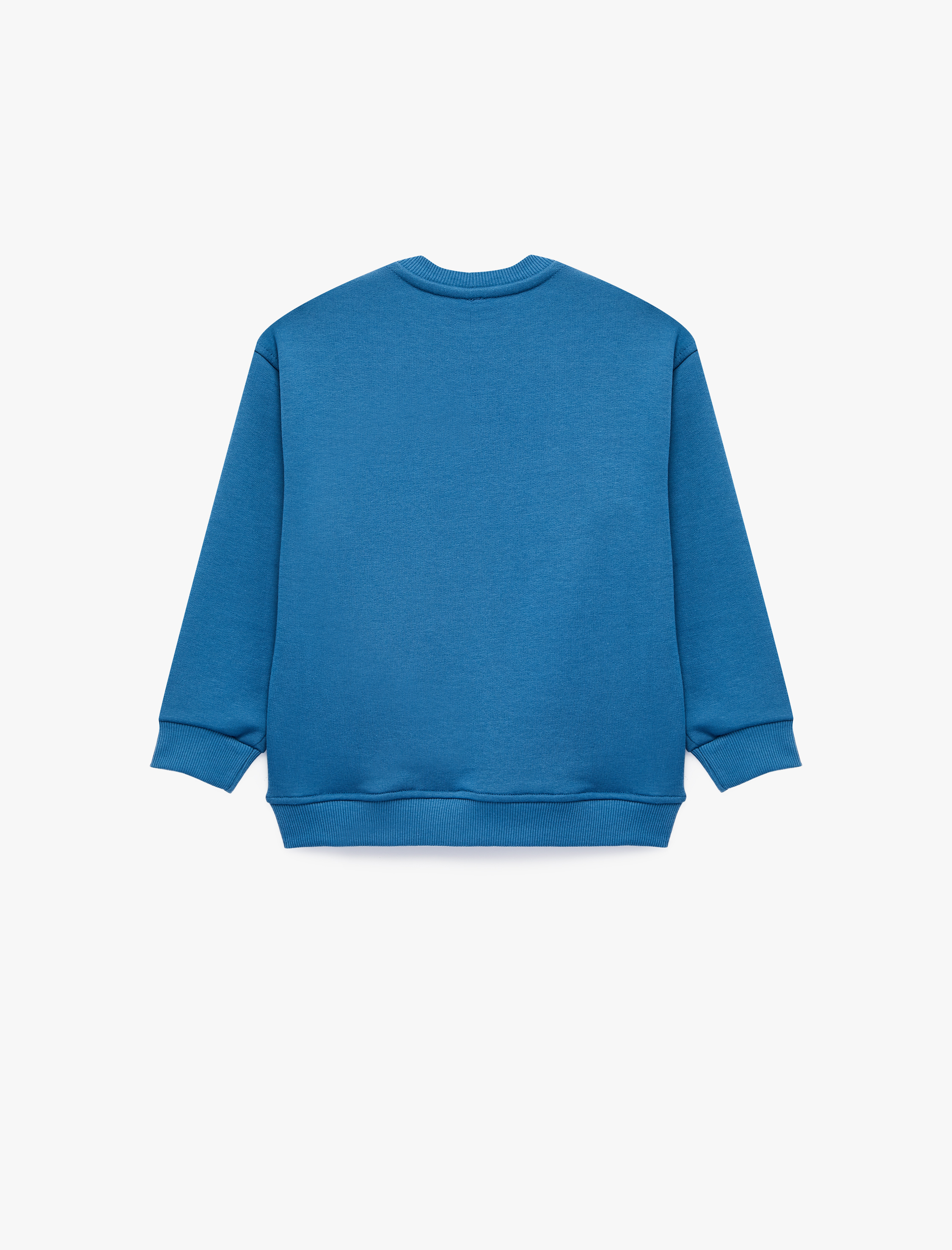  Erkek Çocuk Baskılı Uzun Kollu Bisiklet Yaka Sweatshirt