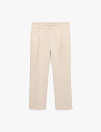 Normal Bel Viskon Karışımlı Kumaş Pantolon