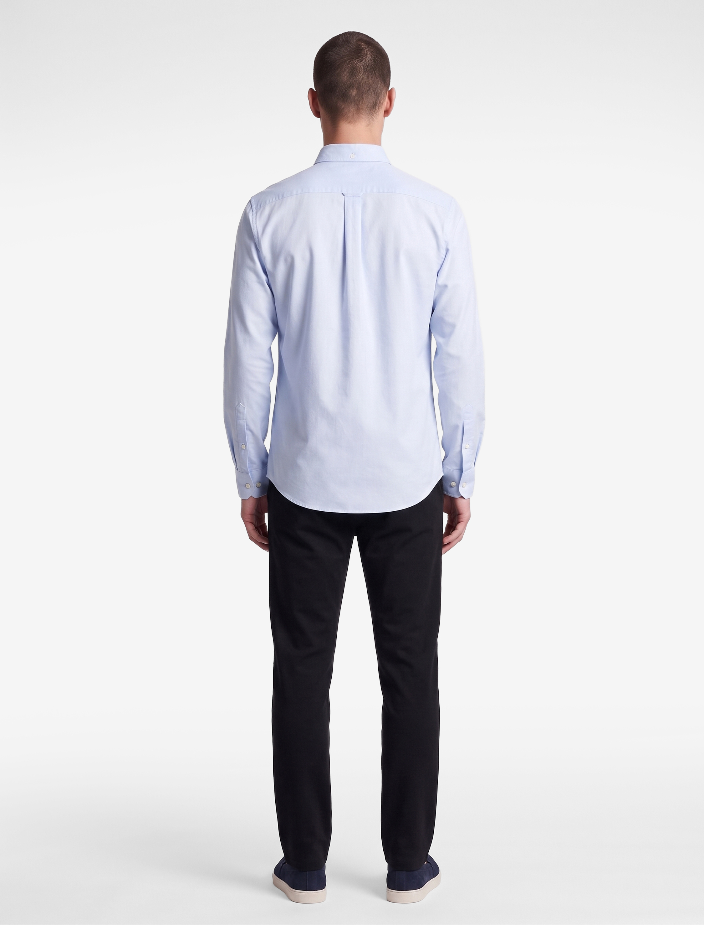   Regular Fit Pamuklu Oxford Uzun Kollu Düğmeli Yaka Gömlek