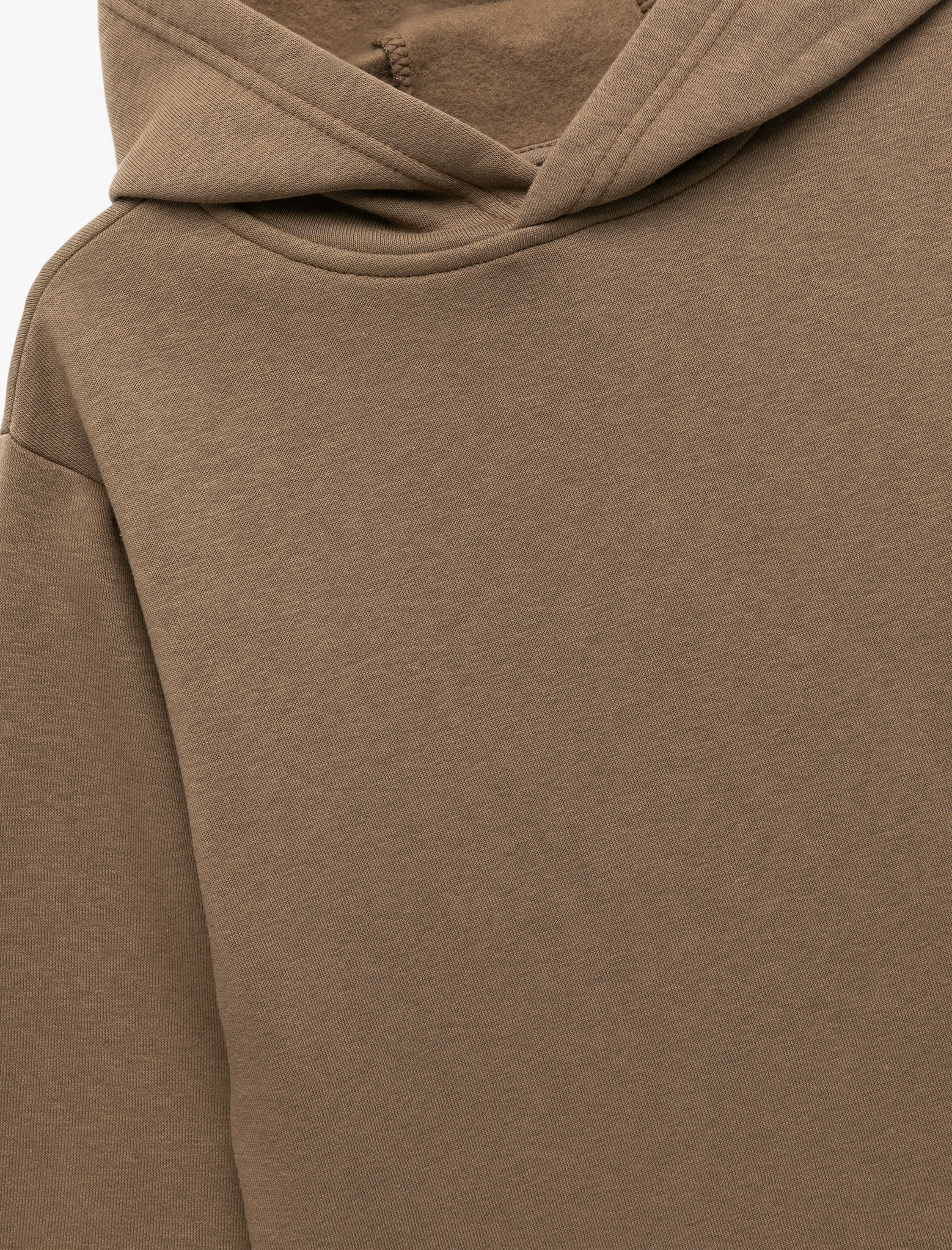  Erkek Çocuk Oversize Şardonlu Uzun Kollu Basic Kapşonlu Sweatshirt