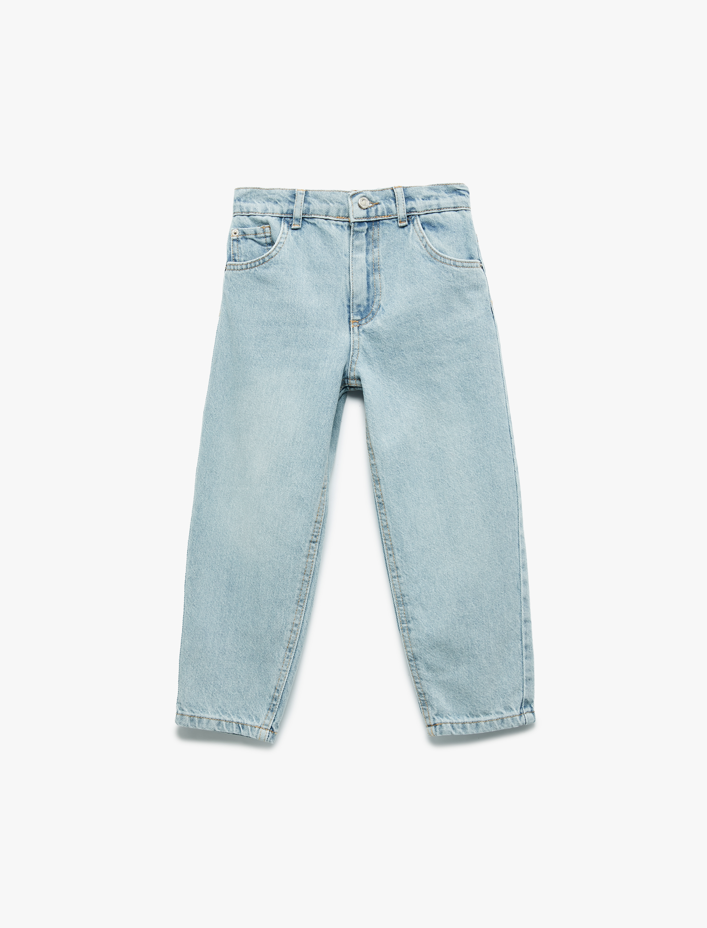  Erkek Bebek Rahat Kesim Pamuklu Denim Pantolon
