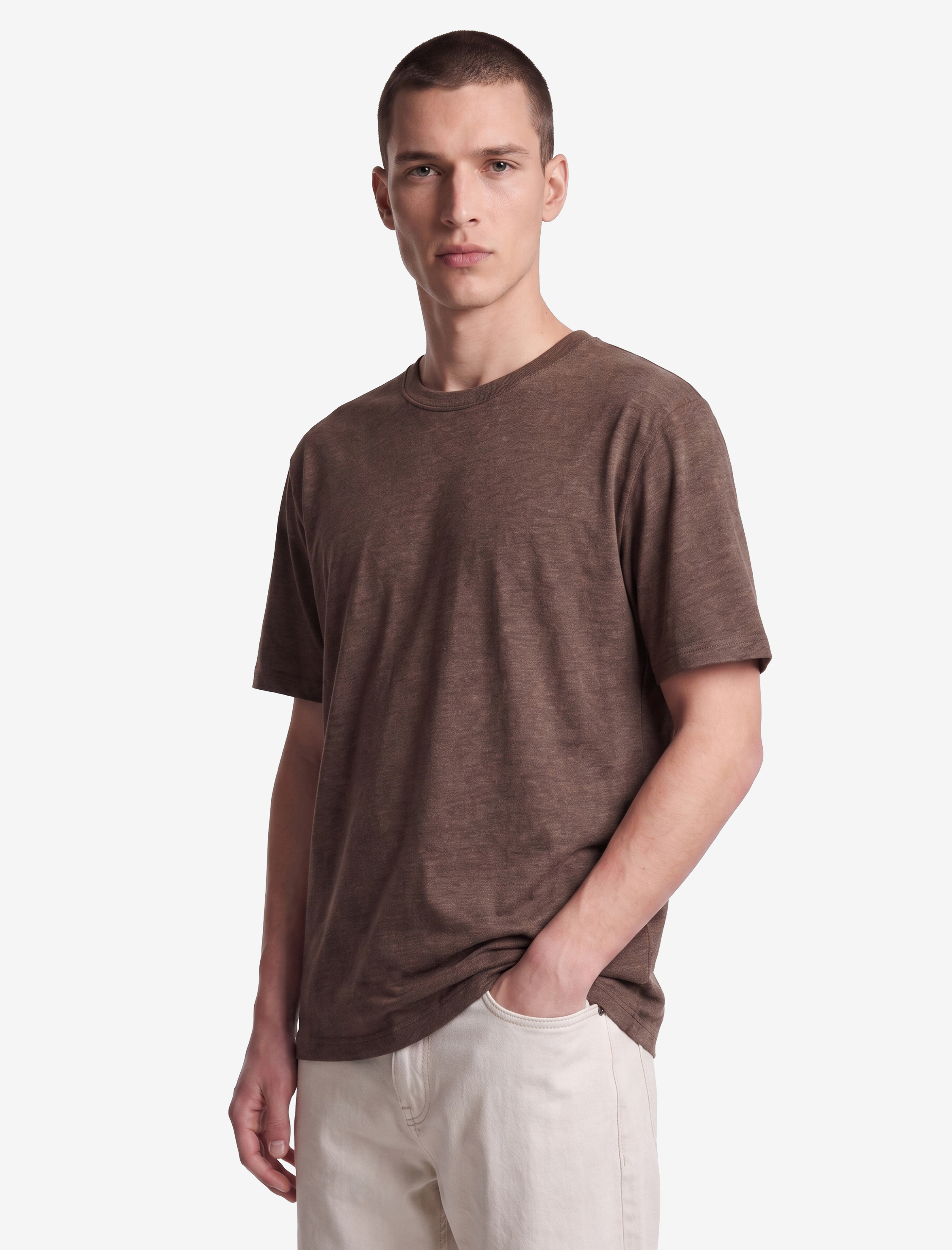   Regular Fit Bisiklet Yaka Kısa Kollu Basic Tişört
