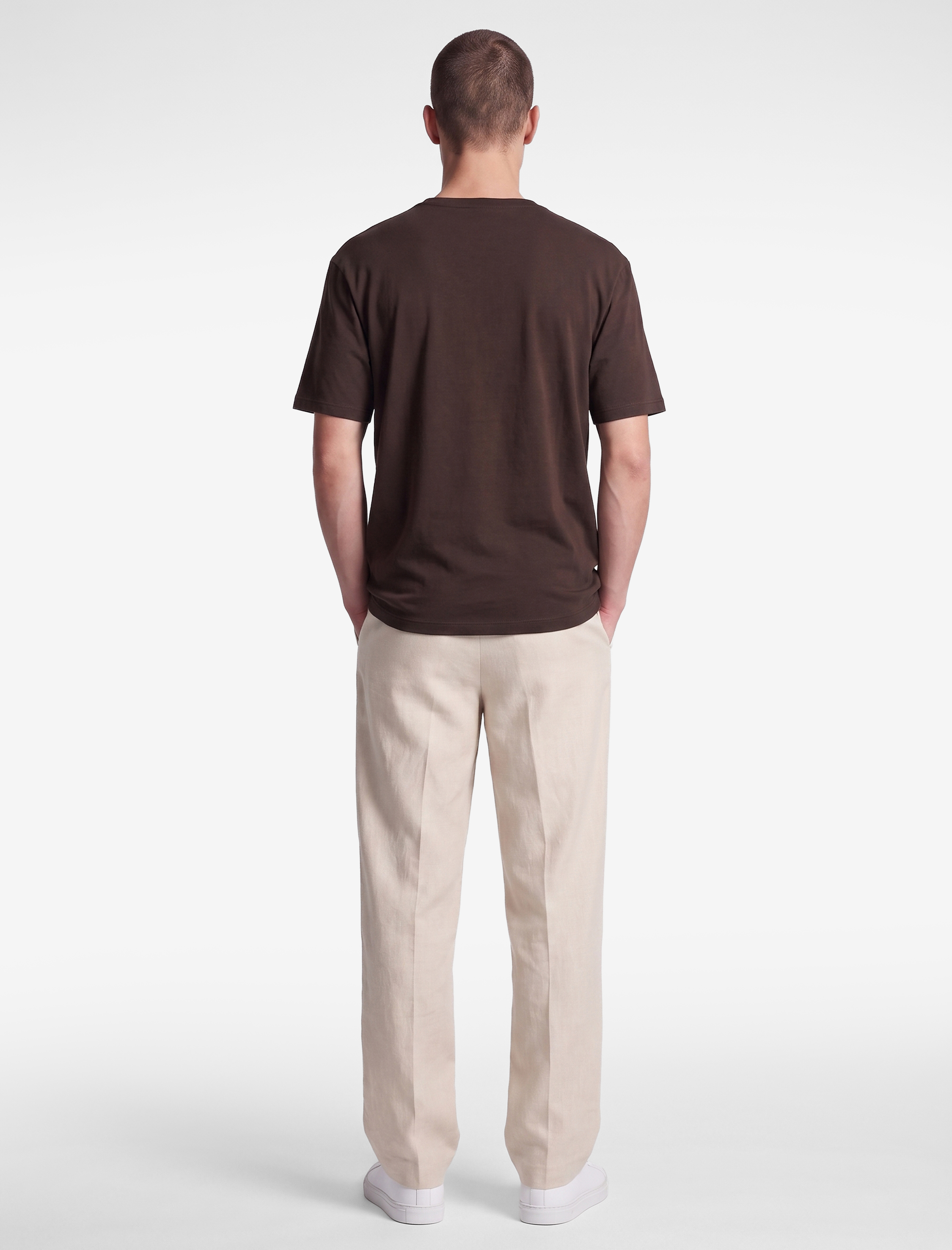   Pamuklu Bisiklet Yaka Kısa Kollu Basic Oversize Tişört