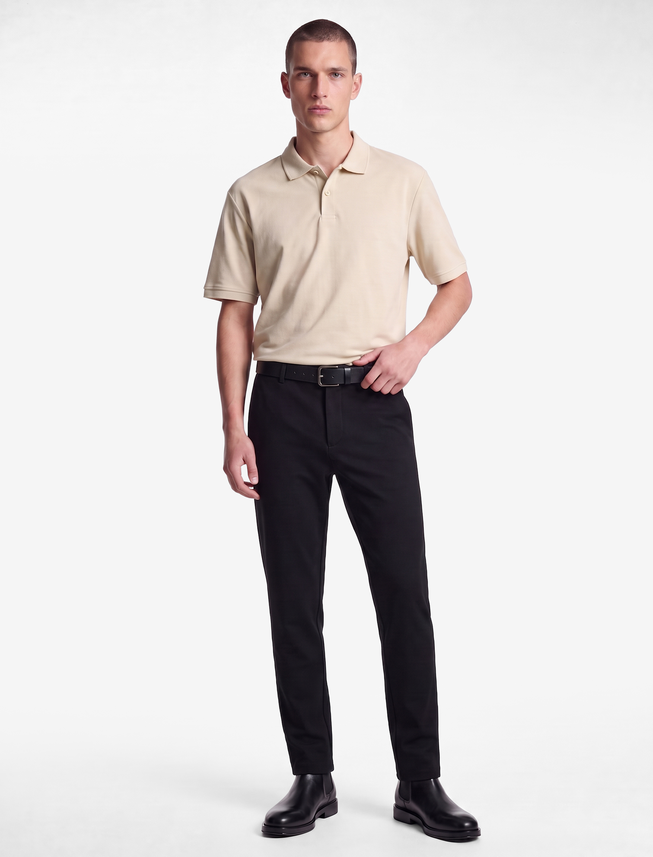   Regular Fit Kısa Kollu Pamuklu Polo Yaka Tişört