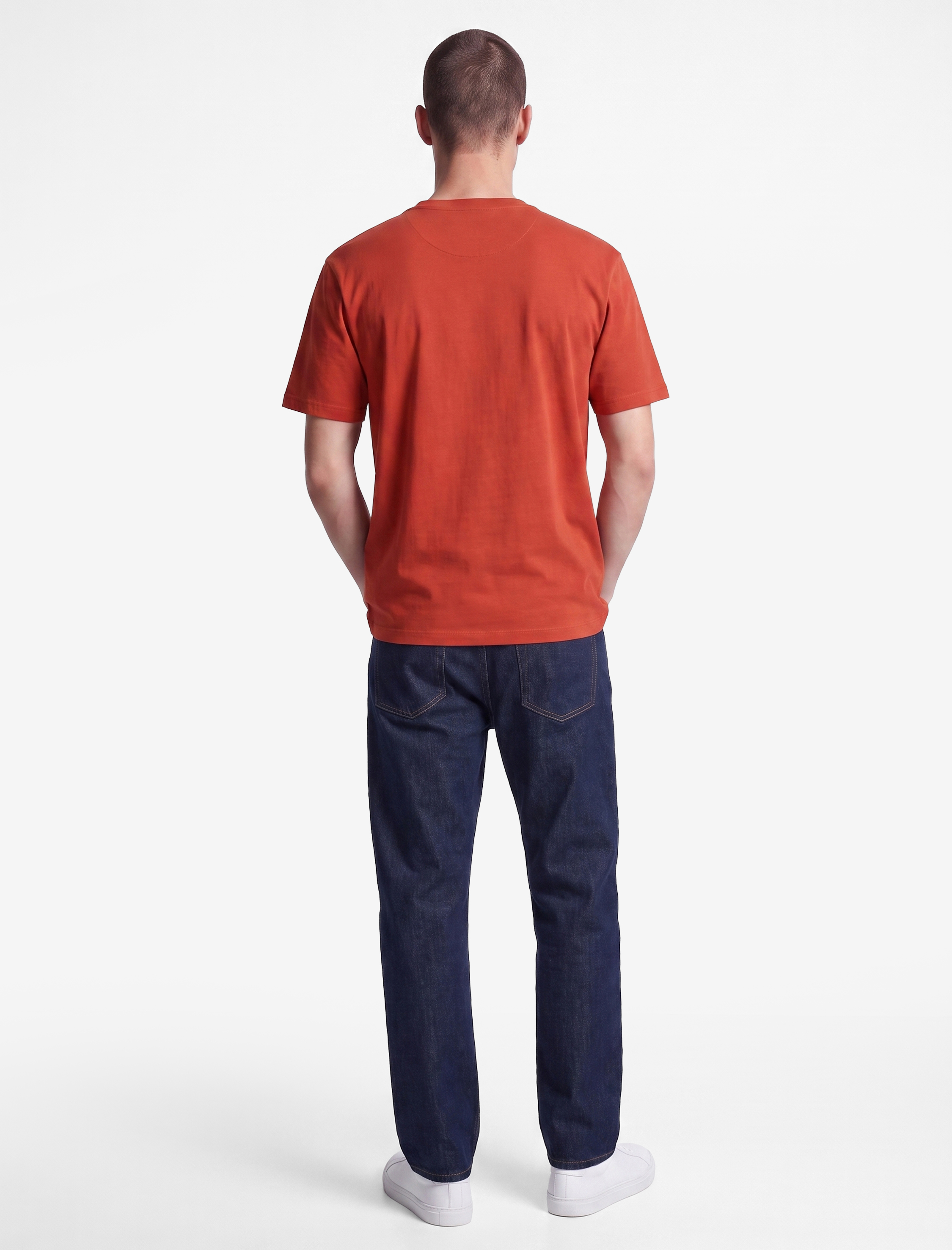   Pamuklu Bisiklet Yaka Kısa Kollu Basic Oversize Tişört